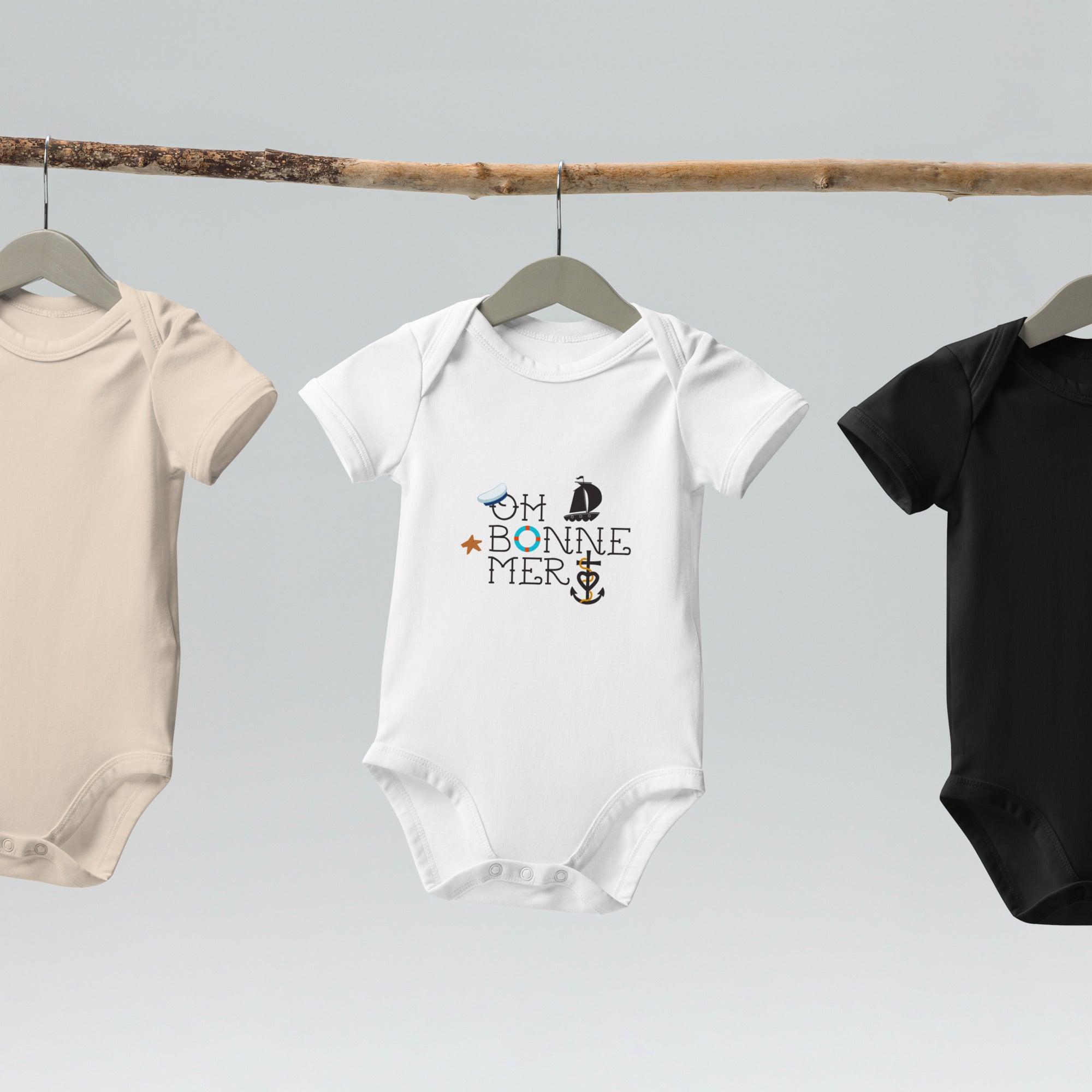 Organic cotton baby bodysuit Oh Bonne Mer 3