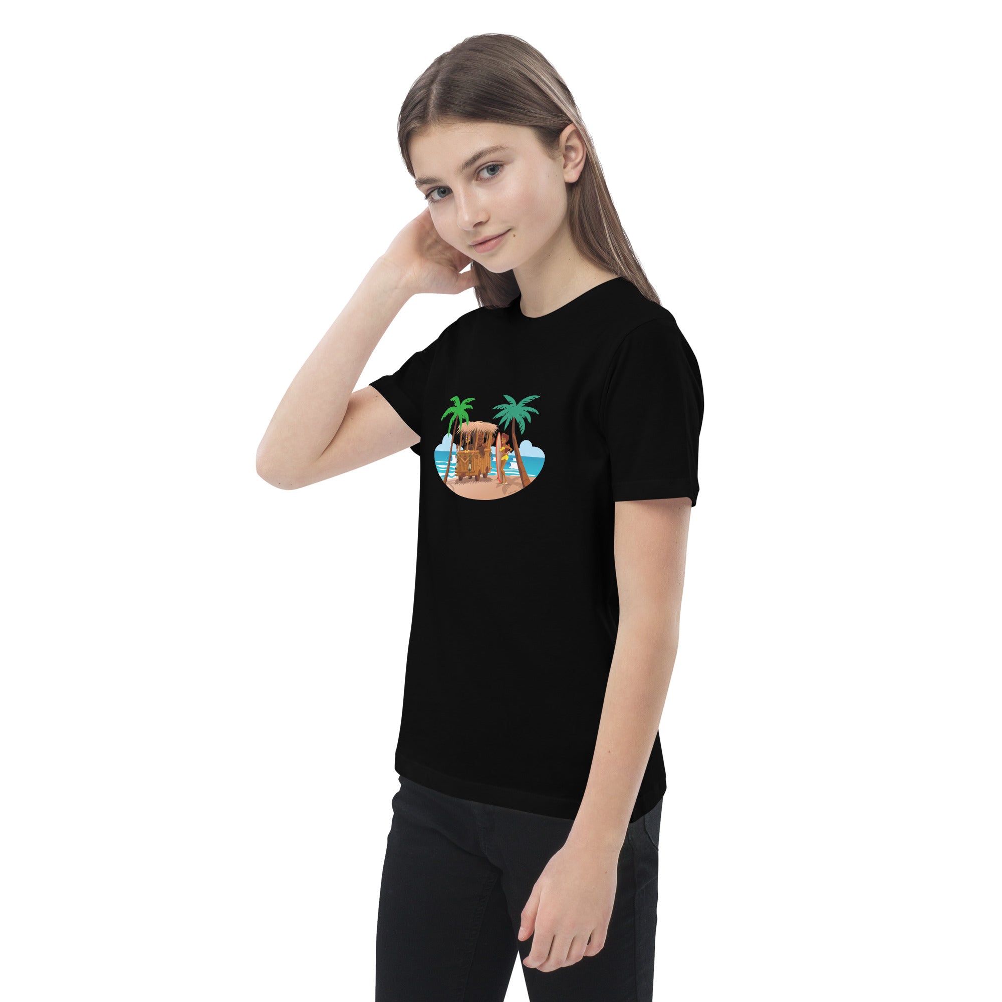 T-shirt en coton bio enfant Tiki Kombi