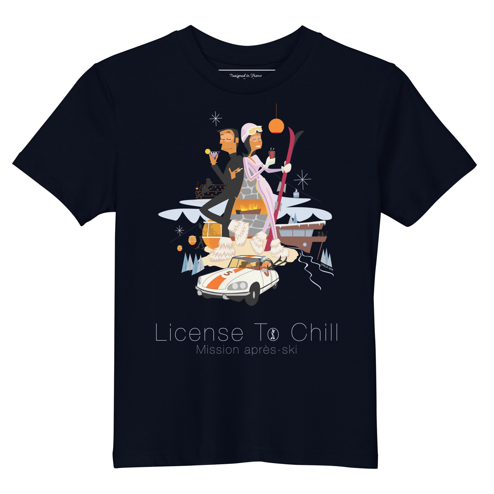 T-shirt en coton bio enfant License To Chill Mission Après-Ski