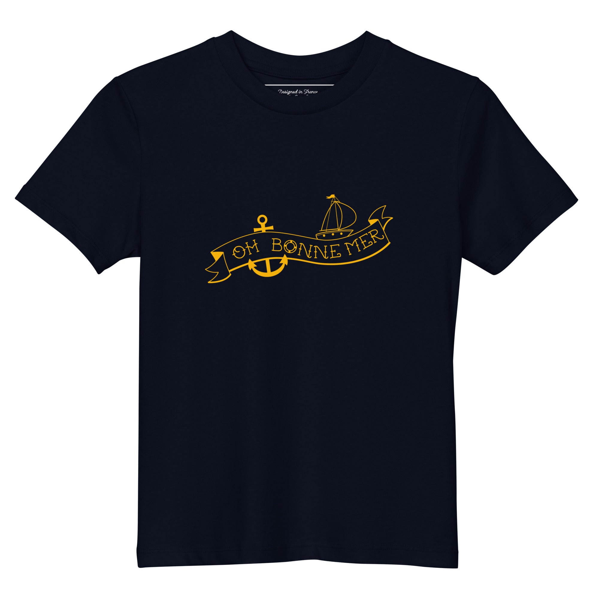 T-shirt en coton bio enfant Oh Bonne Mer Tattoo Gold