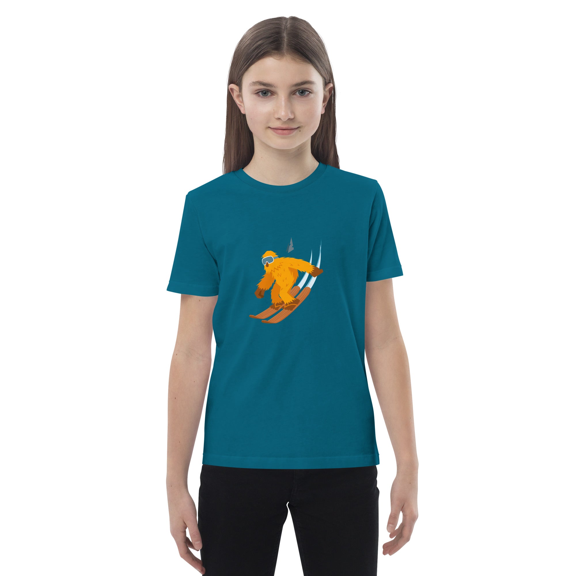 T-shirt en coton bio enfant "The Thing" Yeti Skier