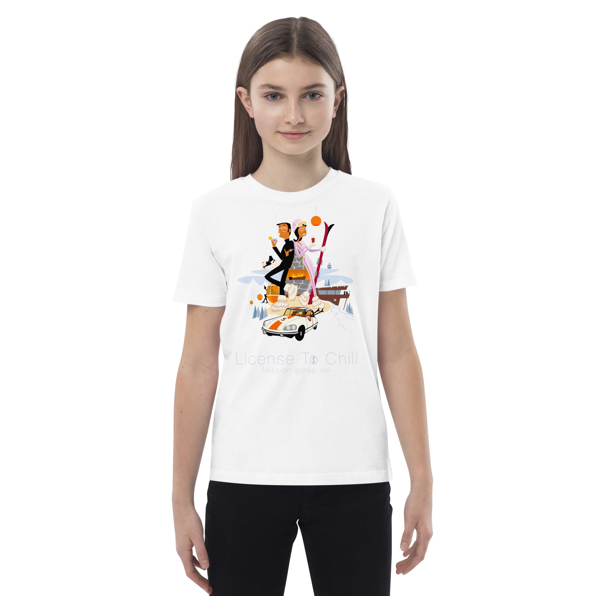 T-shirt en coton bio enfant License To Chill Mission Après-Ski
