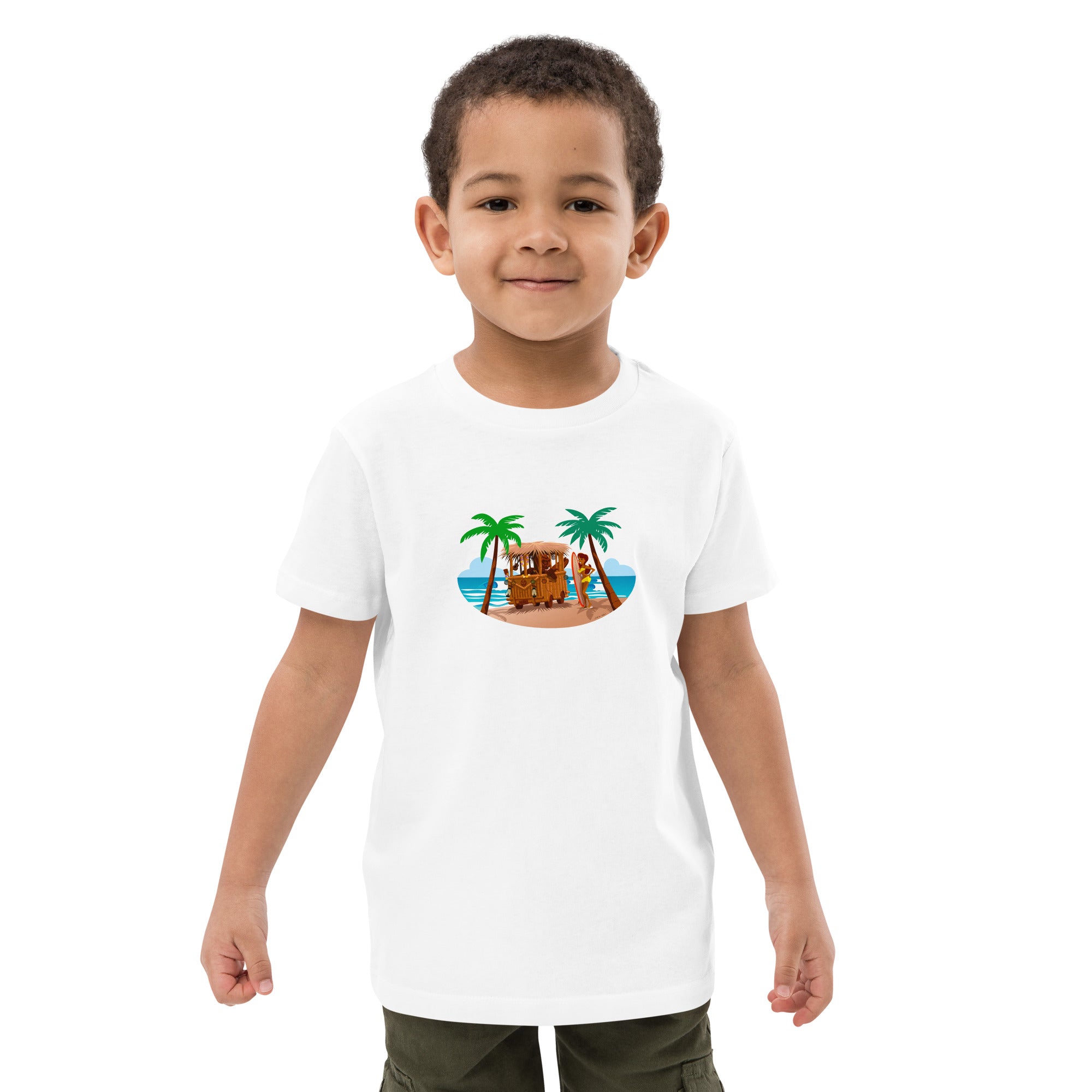 T-shirt en coton bio enfant Tiki Kombi