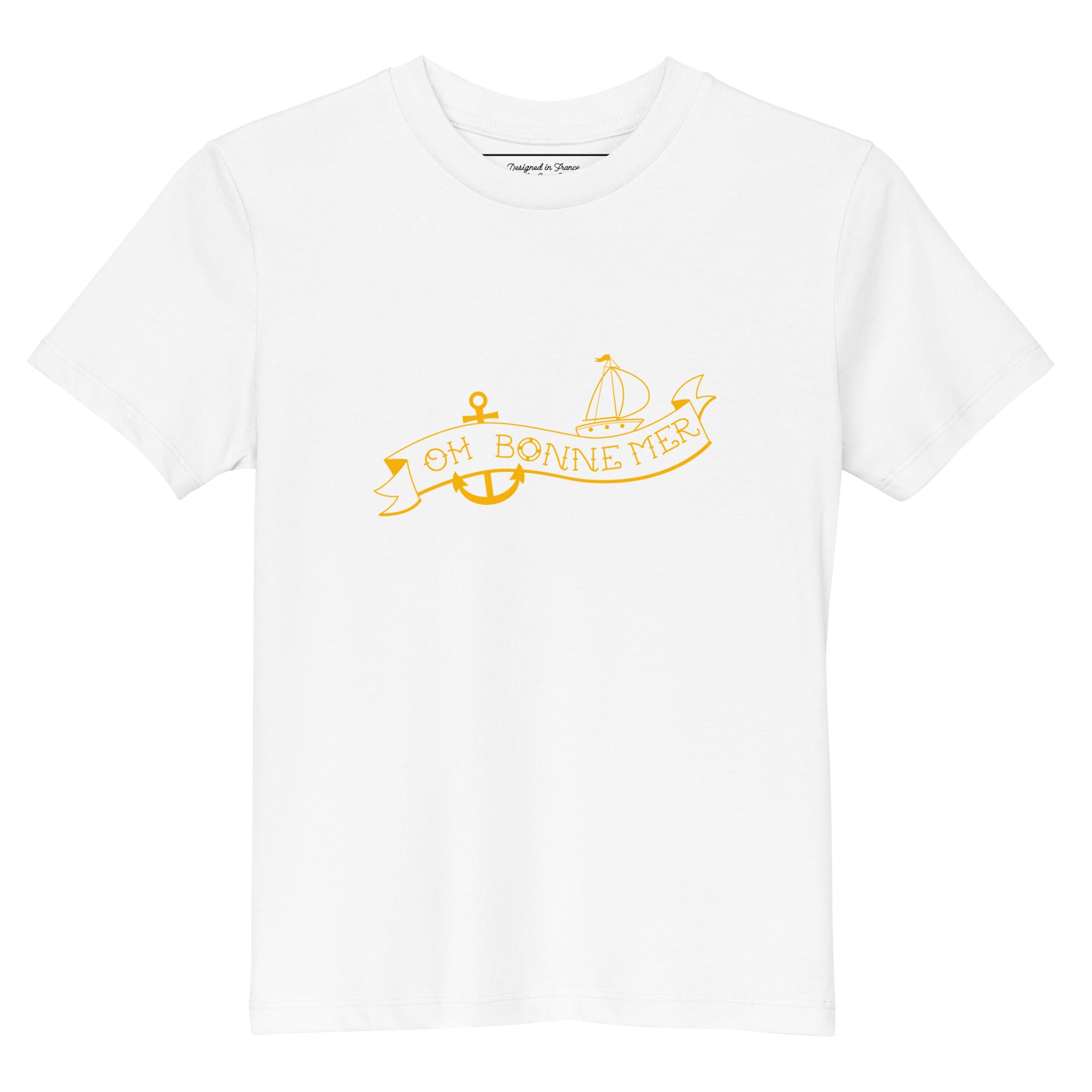 Organic cotton kids t-shirt Oh Bonne Mer Tattoo Gold