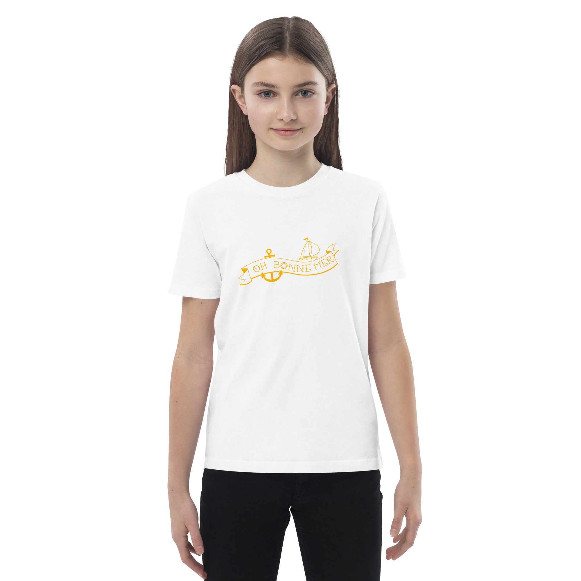 T-shirt en coton bio enfant Oh Bonne Mer Tattoo Gold