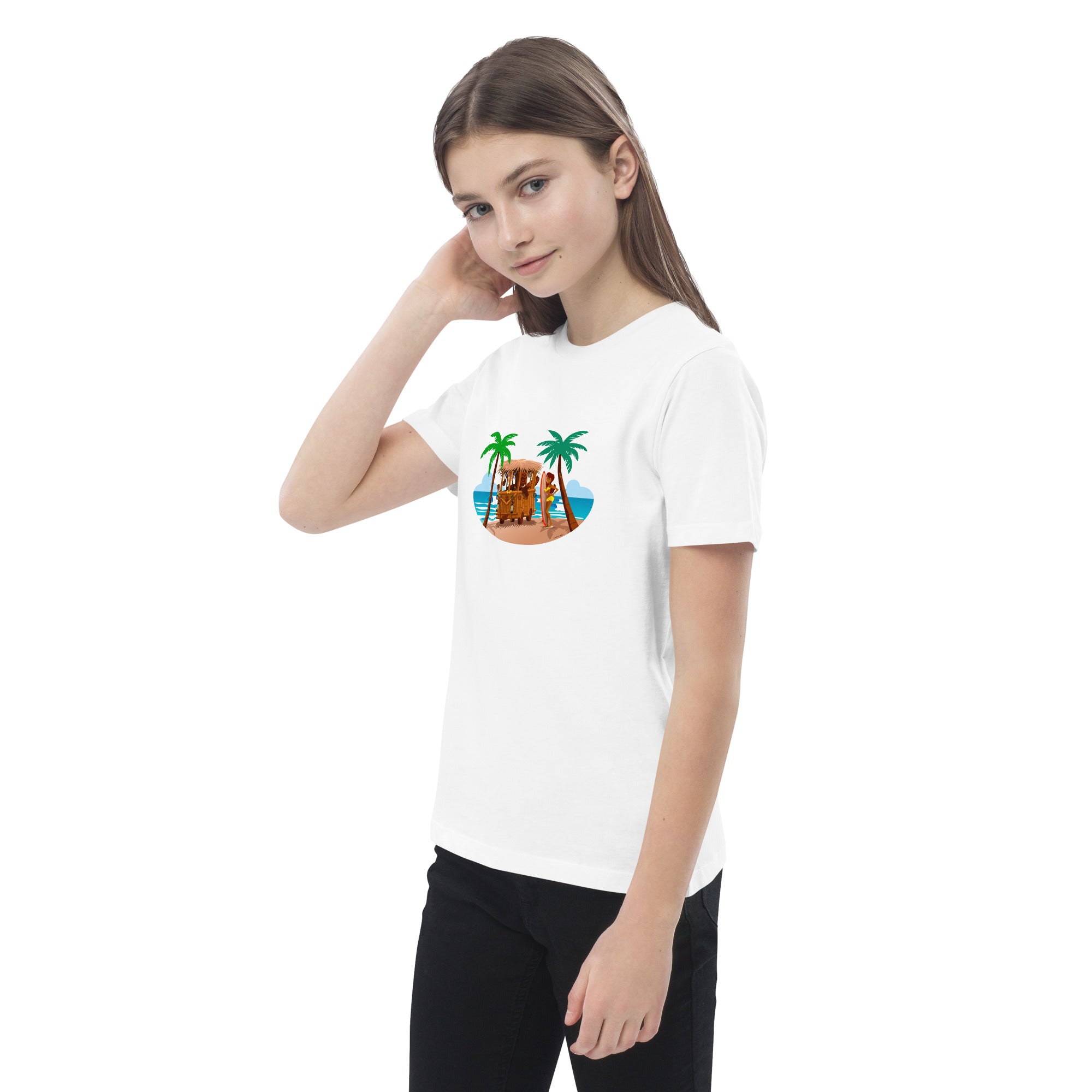 T-shirt en coton bio enfant Tiki Kombi