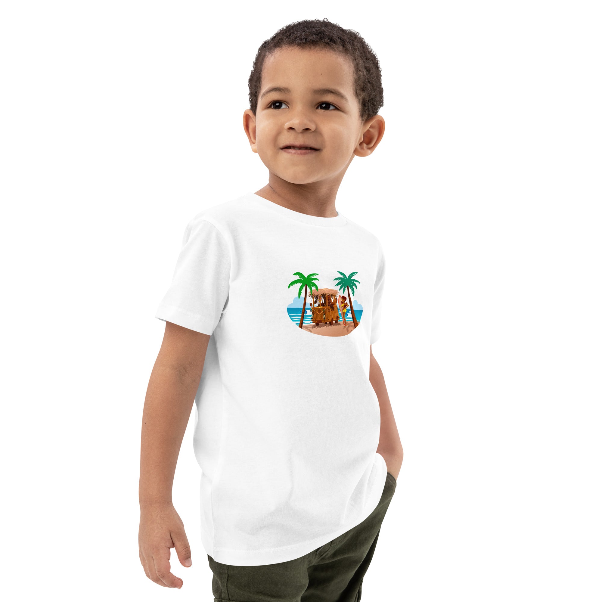 T-shirt en coton bio enfant Tiki Kombi