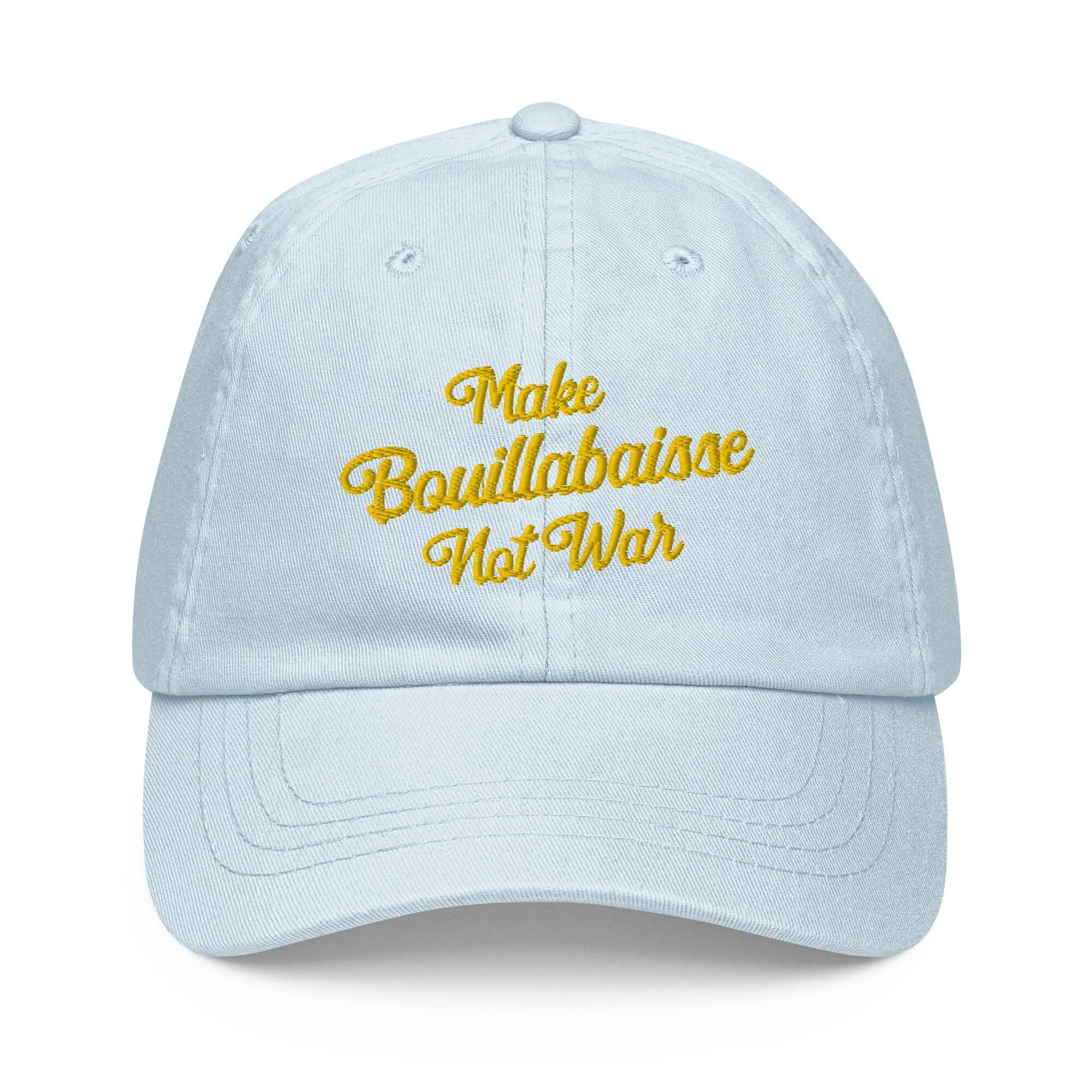 Pastel Baseball Cap Make Bouillabaisse Not War