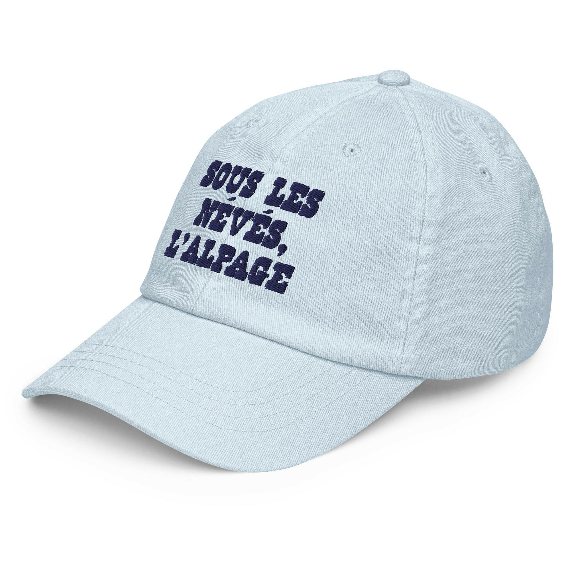 Casquette de baseball pastel Sous les névés l'alpage Navy