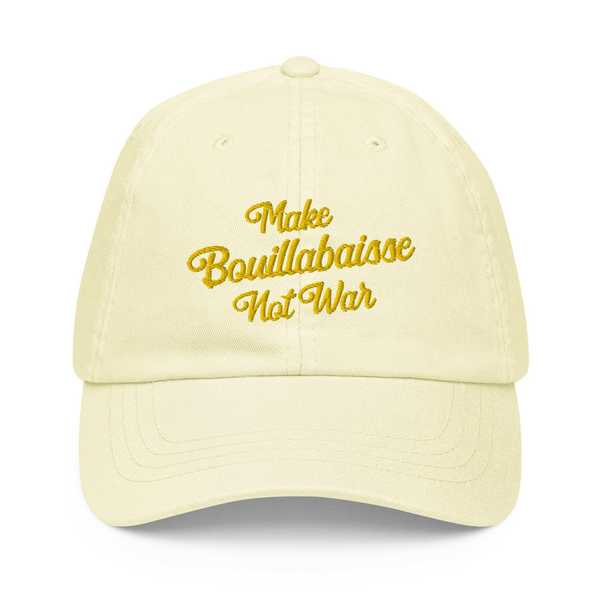 Pastel Baseball Cap Make Bouillabaisse Not War