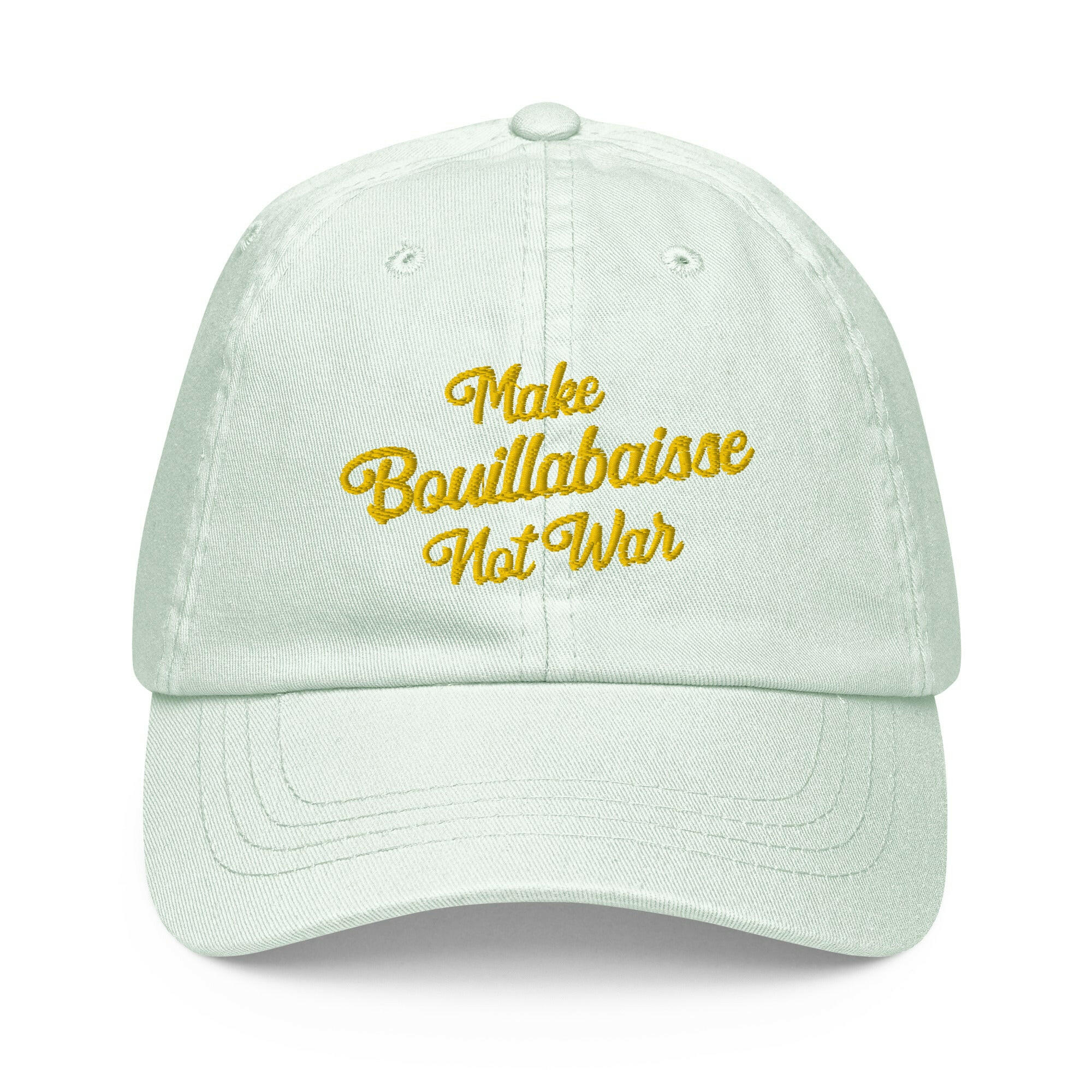 Pastel Baseball Cap Make Bouillabaisse Not War