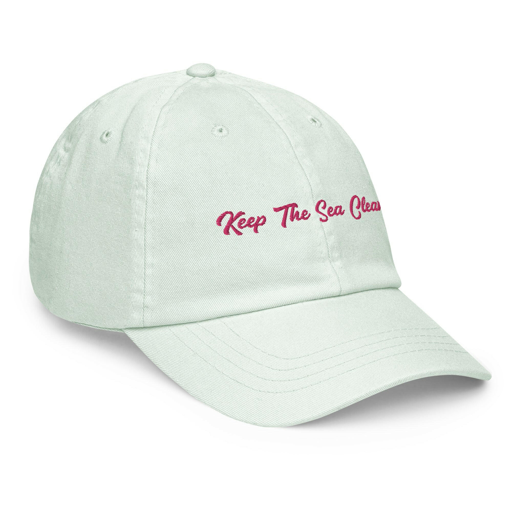 Casquette de baseball pastel Keep The Sea Clean Flamingo