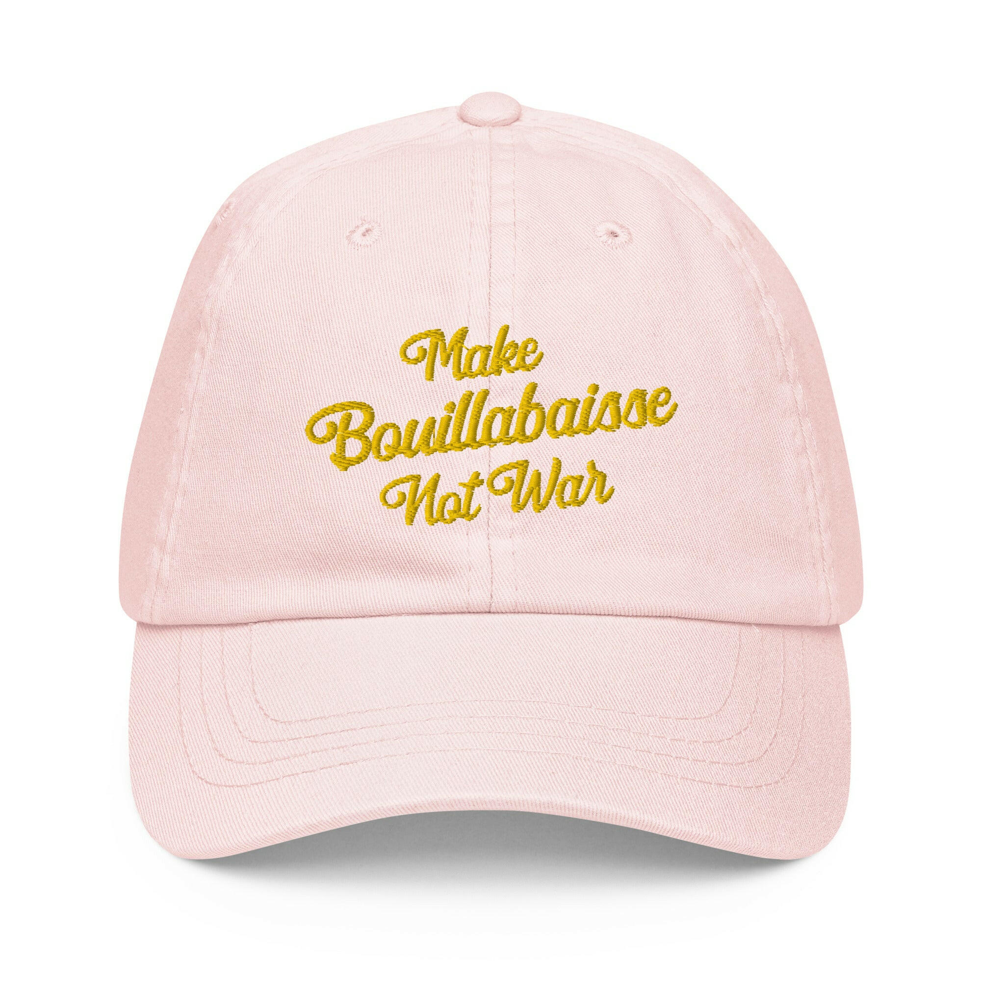 Casquette de baseball pastel Make Bouillabaisse Not War