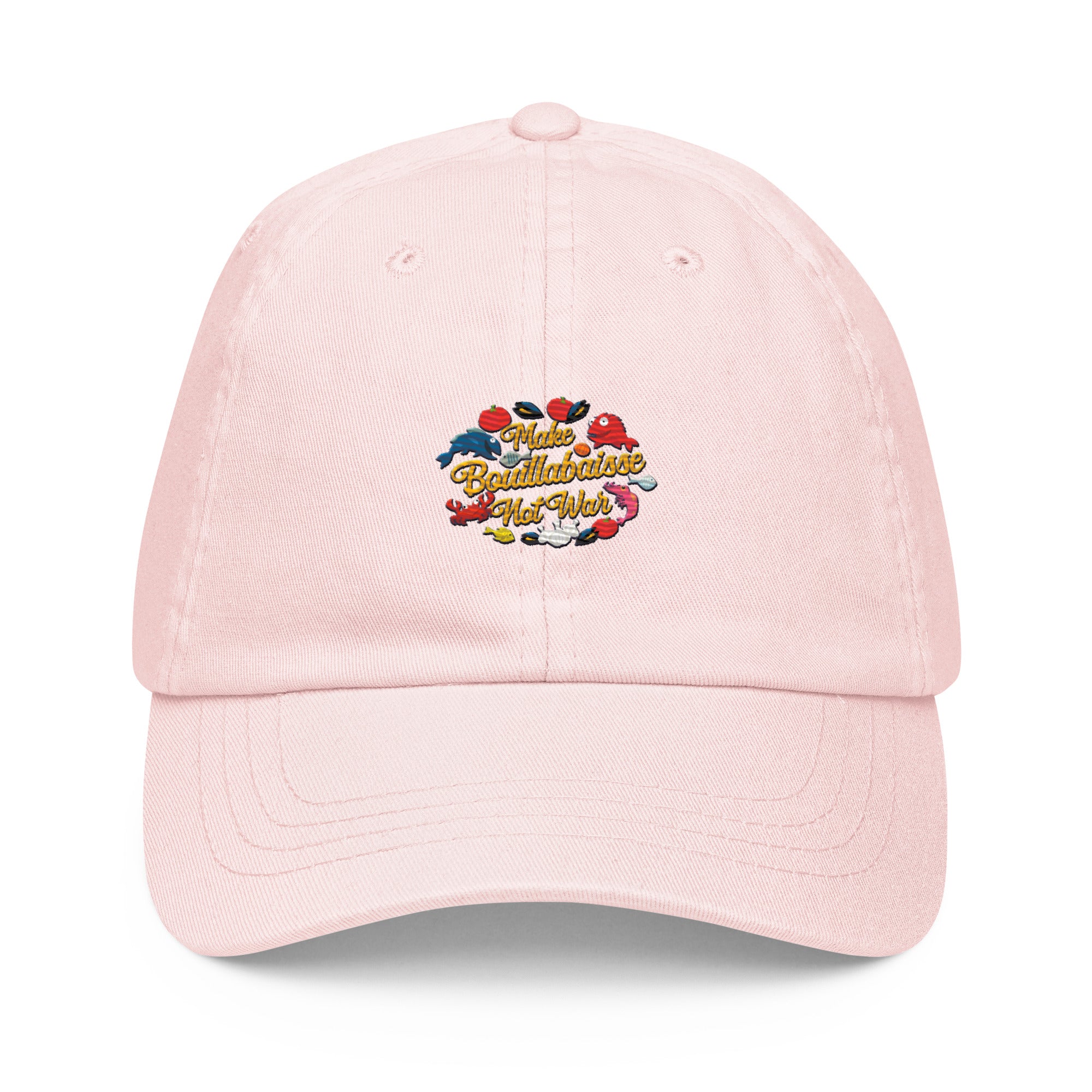 Casquette de baseball pastel Make Bouillabaisse Not War