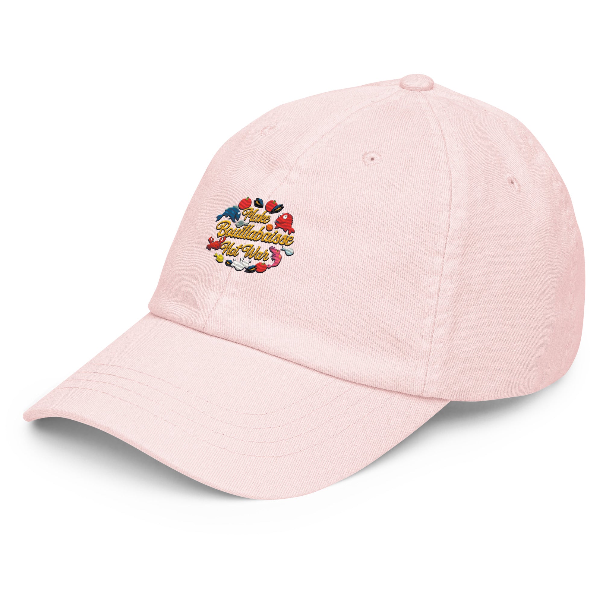 Casquette de baseball pastel Make Bouillabaisse Not War