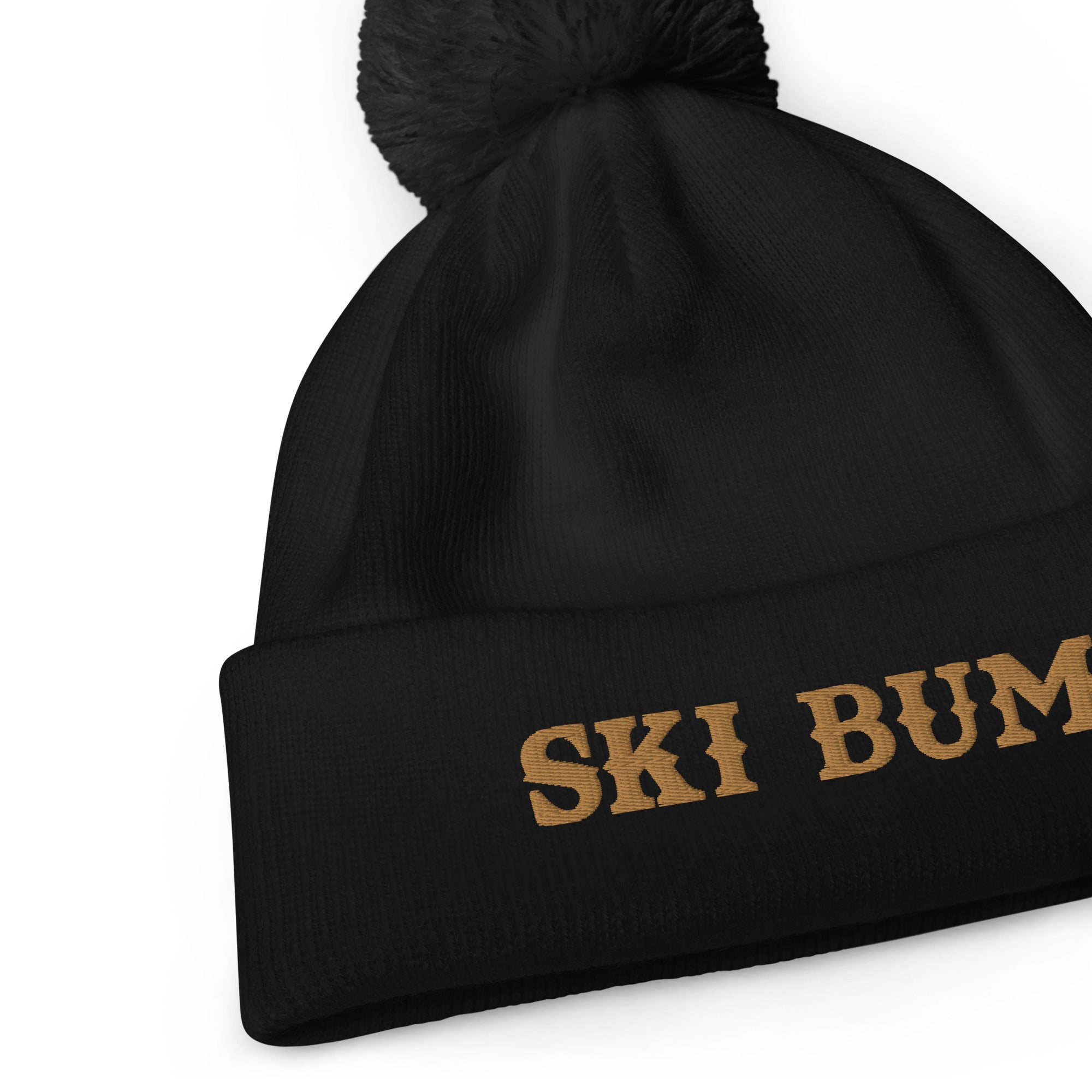 Bonnet à pompon Ski Bum Old Gold