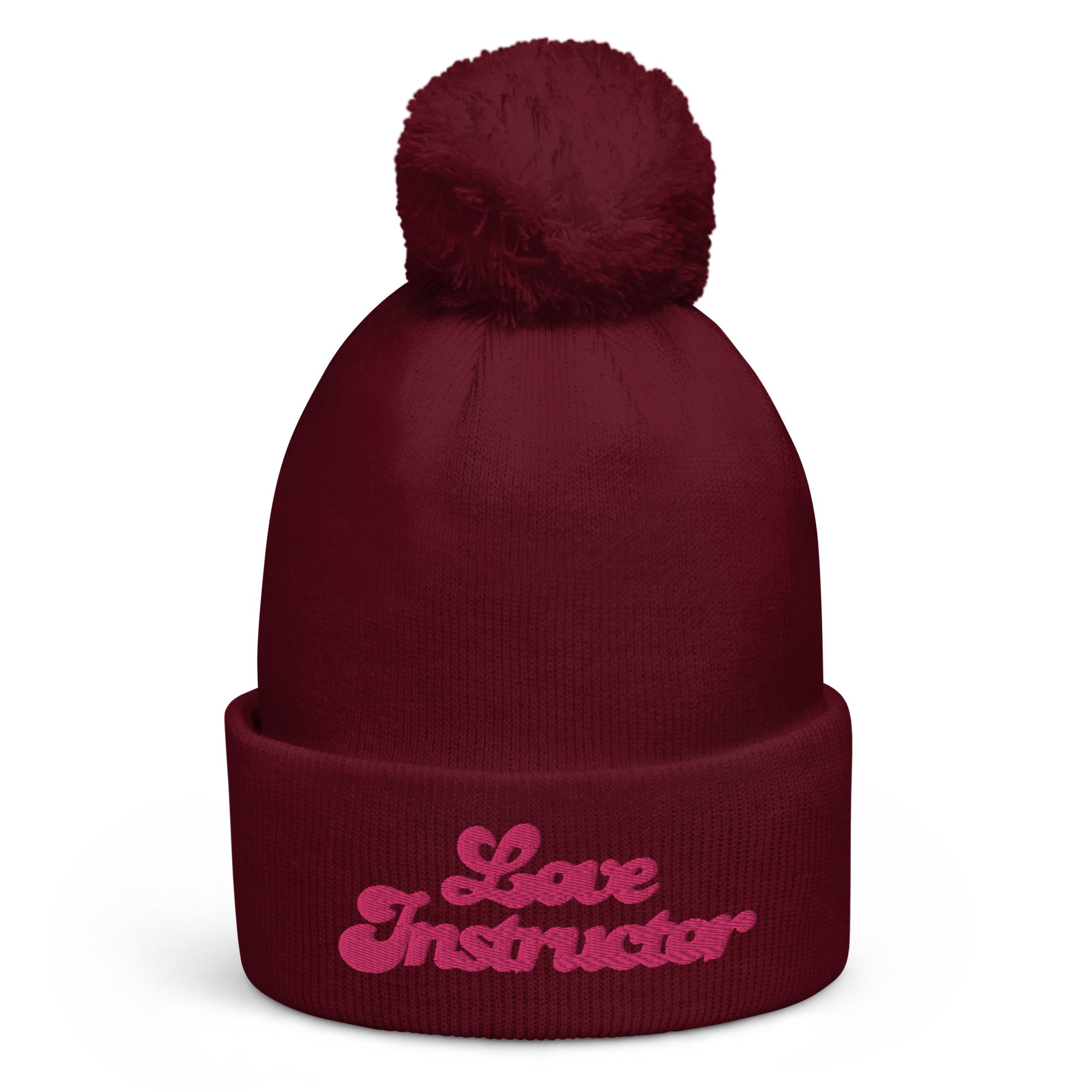 Pom pom beanie Love Instructor Flamingo