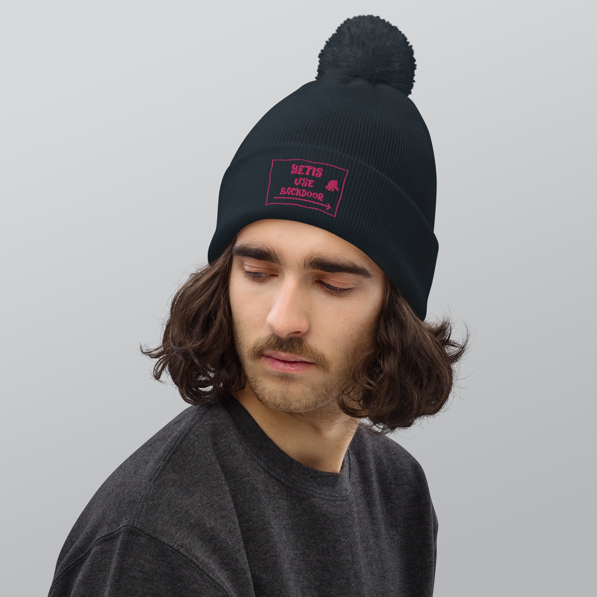 Pom pom beanie Yetis use backdoor Flamingo