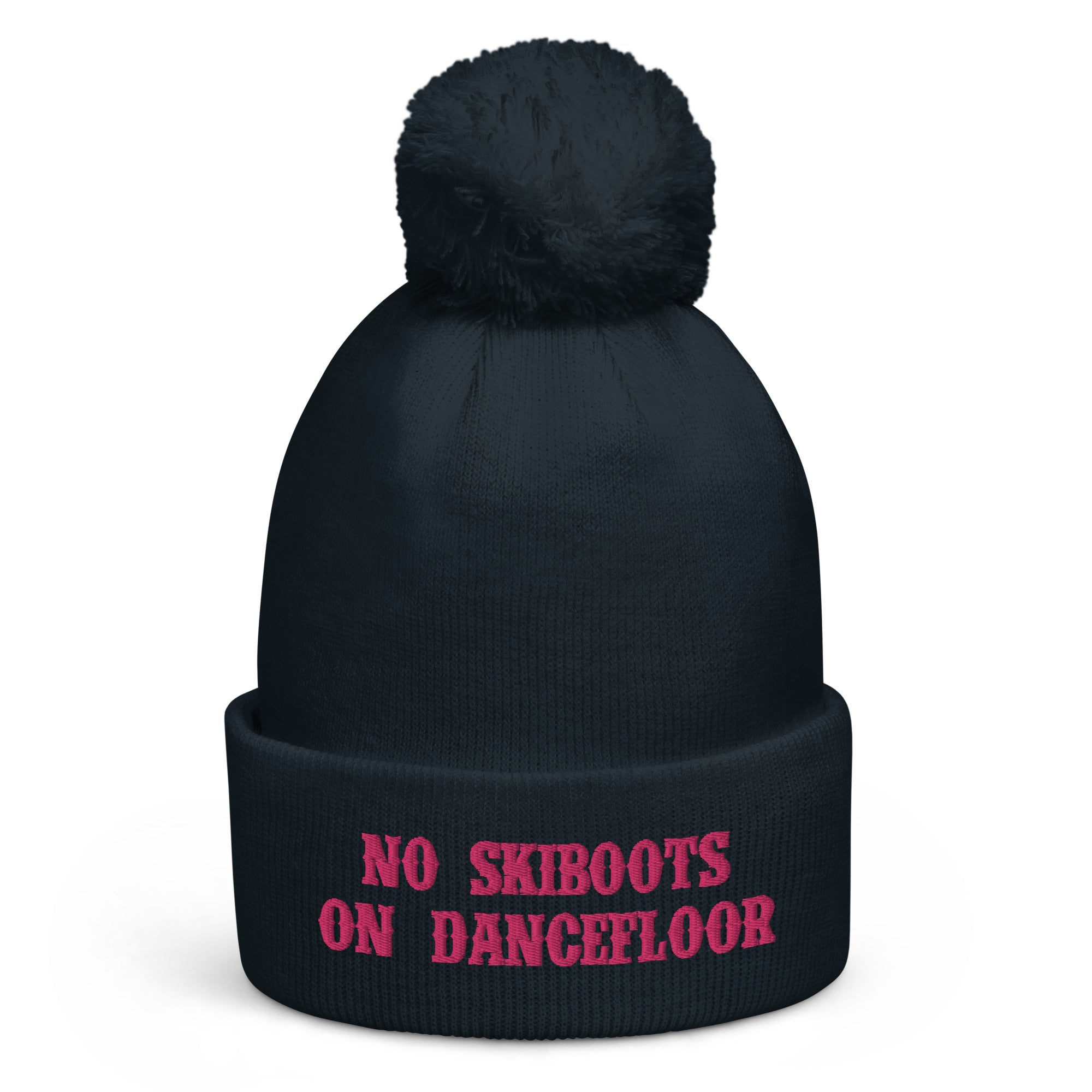 Pom pom beanie No Skiboots on Dancefloor Flamingo