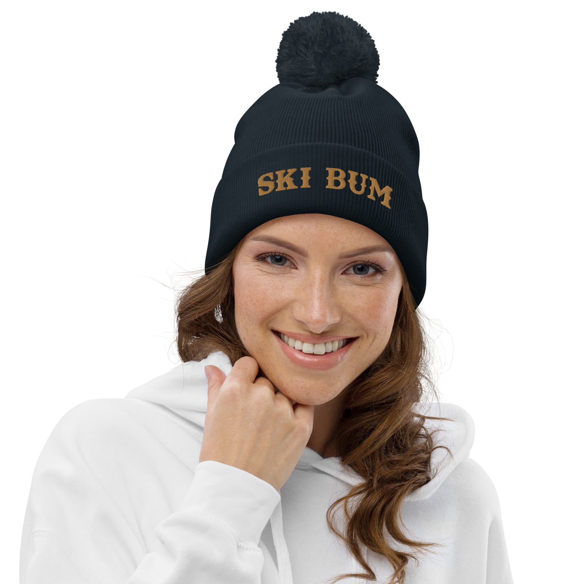 Bonnet à pompon Ski Bum Old Gold