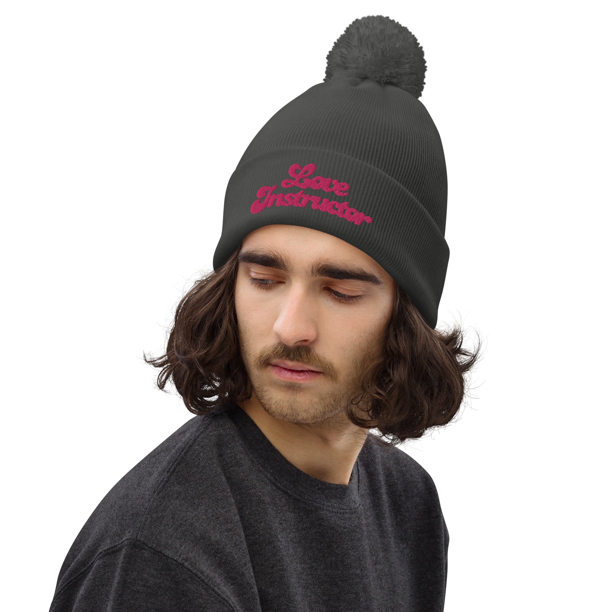 Pom pom beanie Love Instructor Flamingo