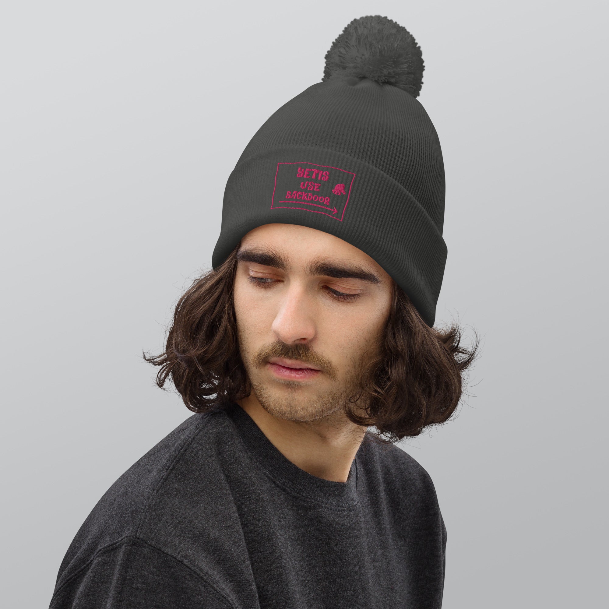 Pom pom beanie Yetis use backdoor Flamingo