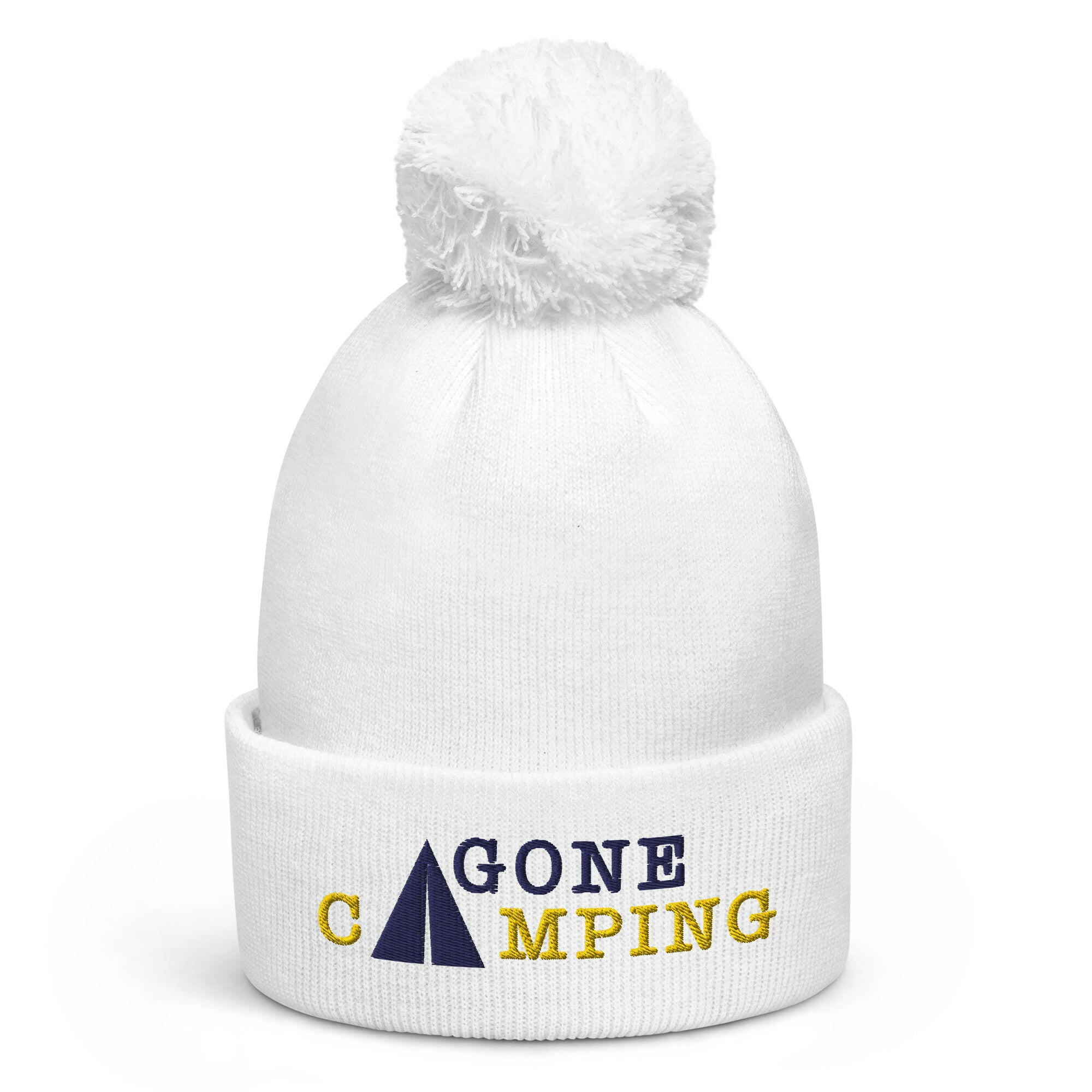 Bonnet à pompon Gone Camping Navy/Gold