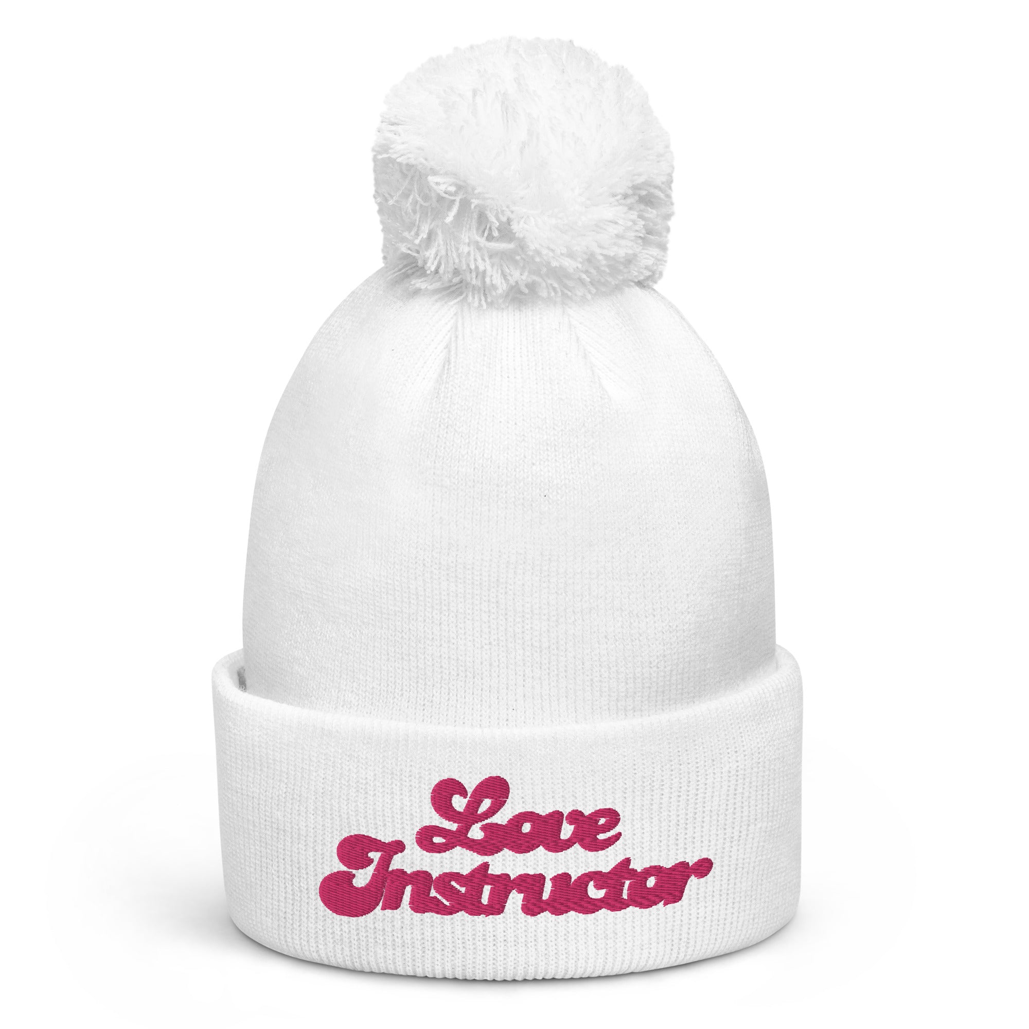 Pom pom beanie Love Instructor Flamingo