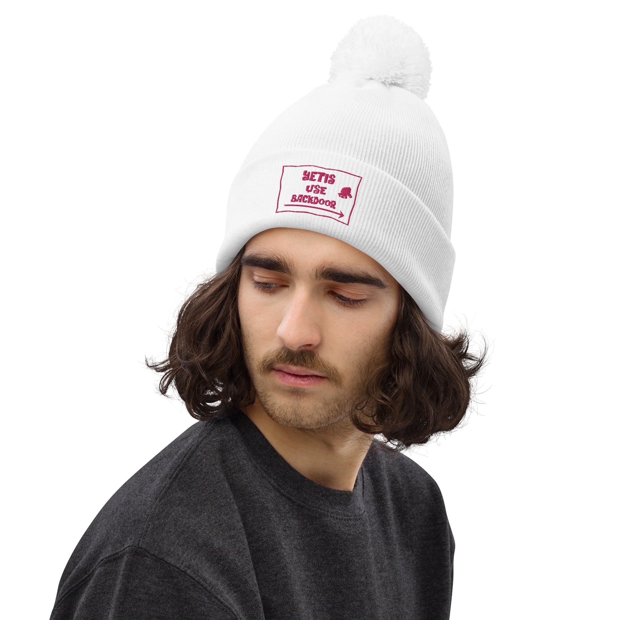 Pom pom beanie Yetis use backdoor Flamingo