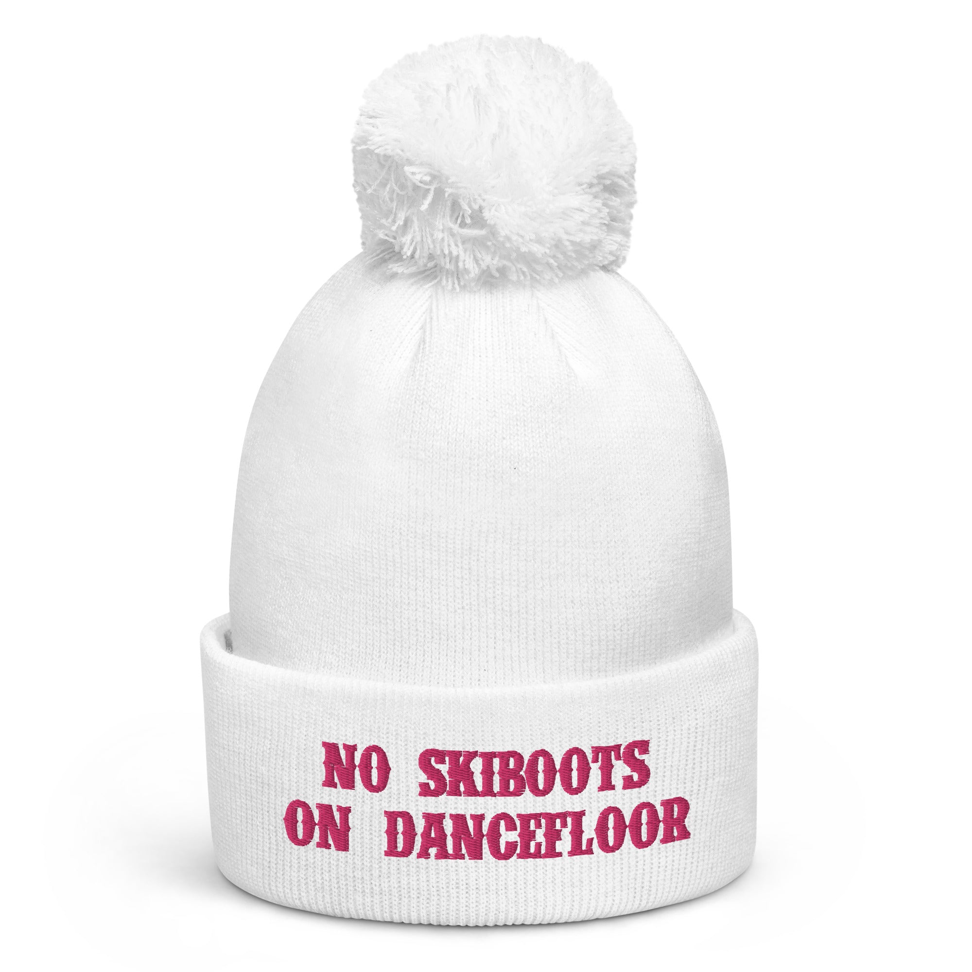 Pom pom beanie No Skiboots on Dancefloor Flamingo