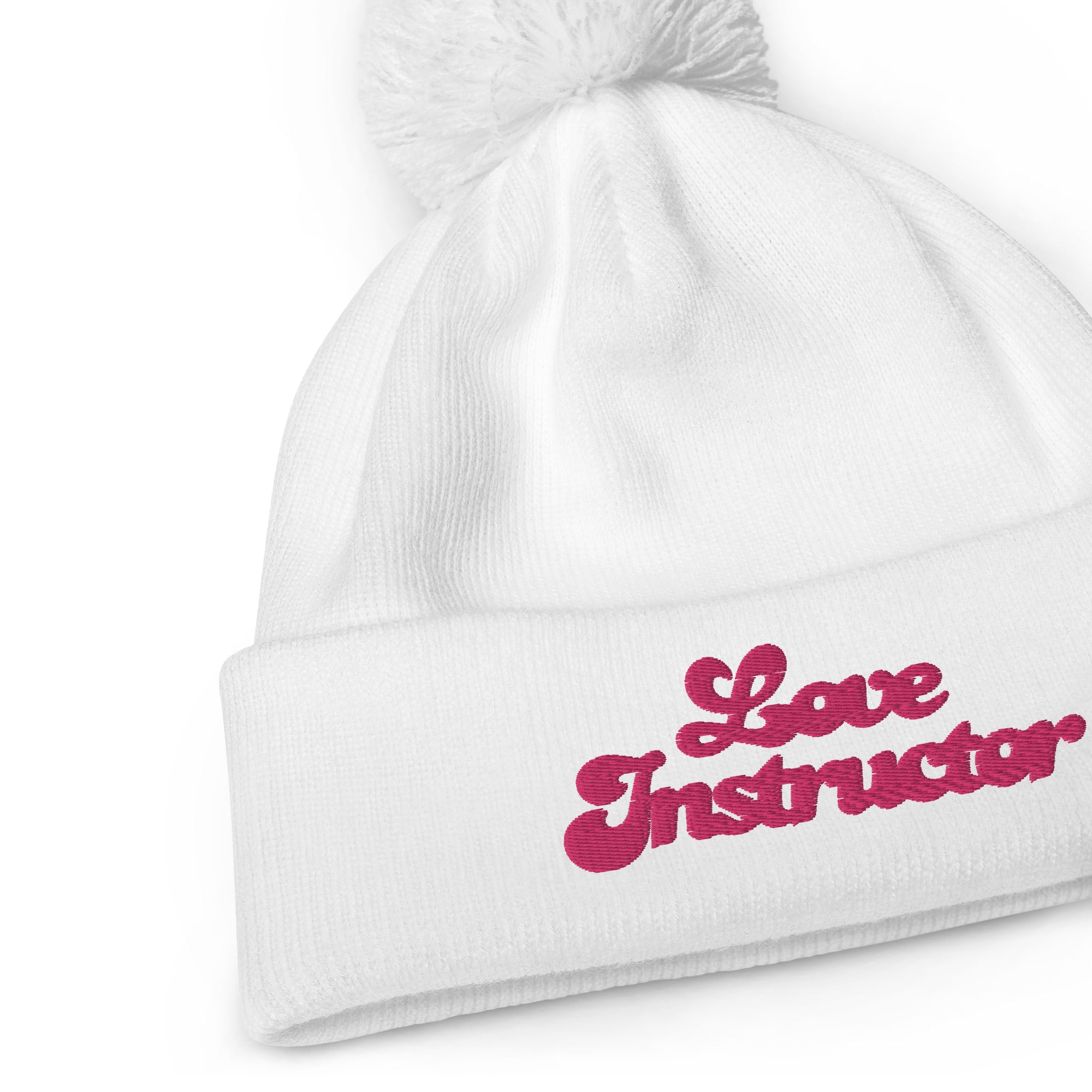 Pom pom beanie Love Instructor Flamingo