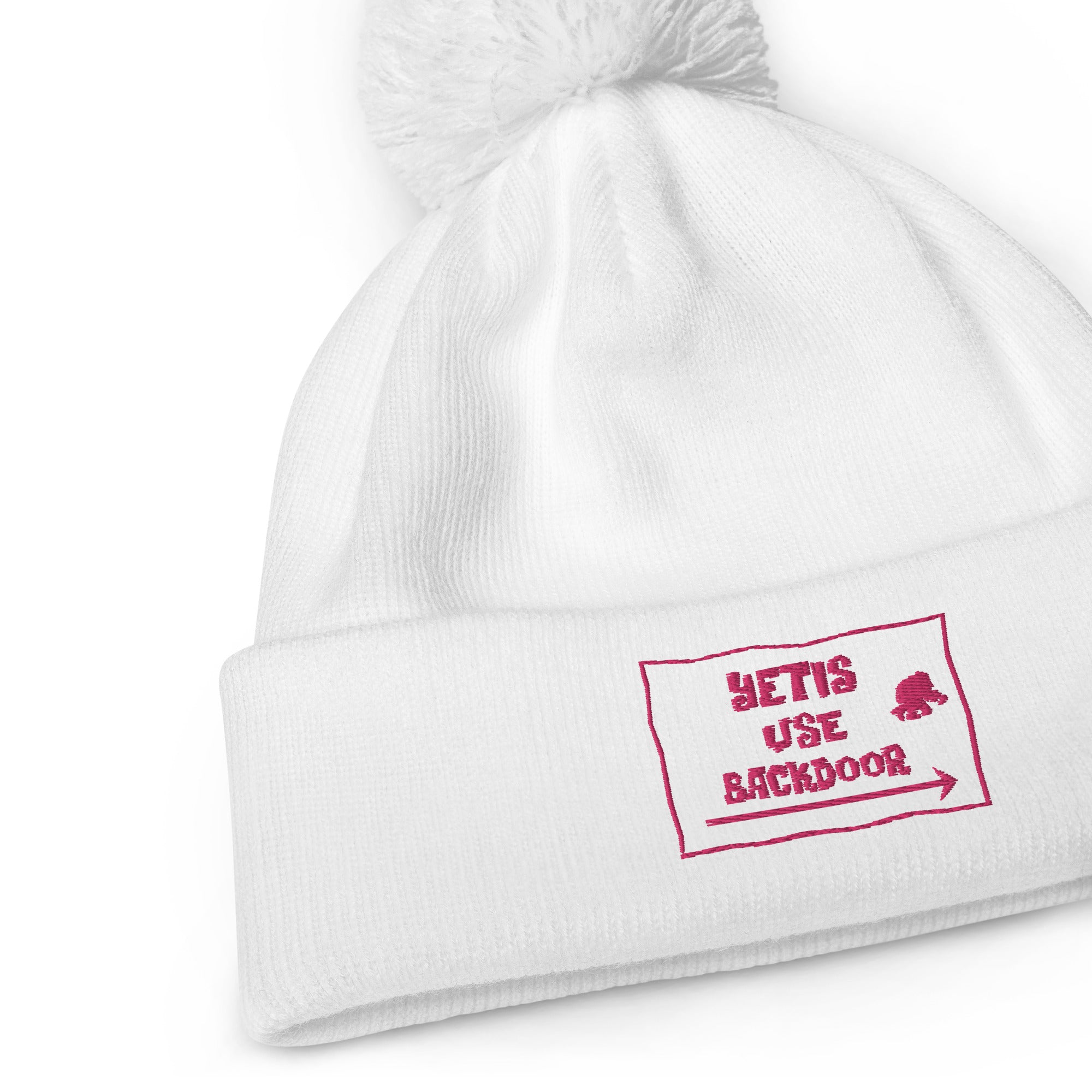 Pom pom beanie Yetis use backdoor Flamingo