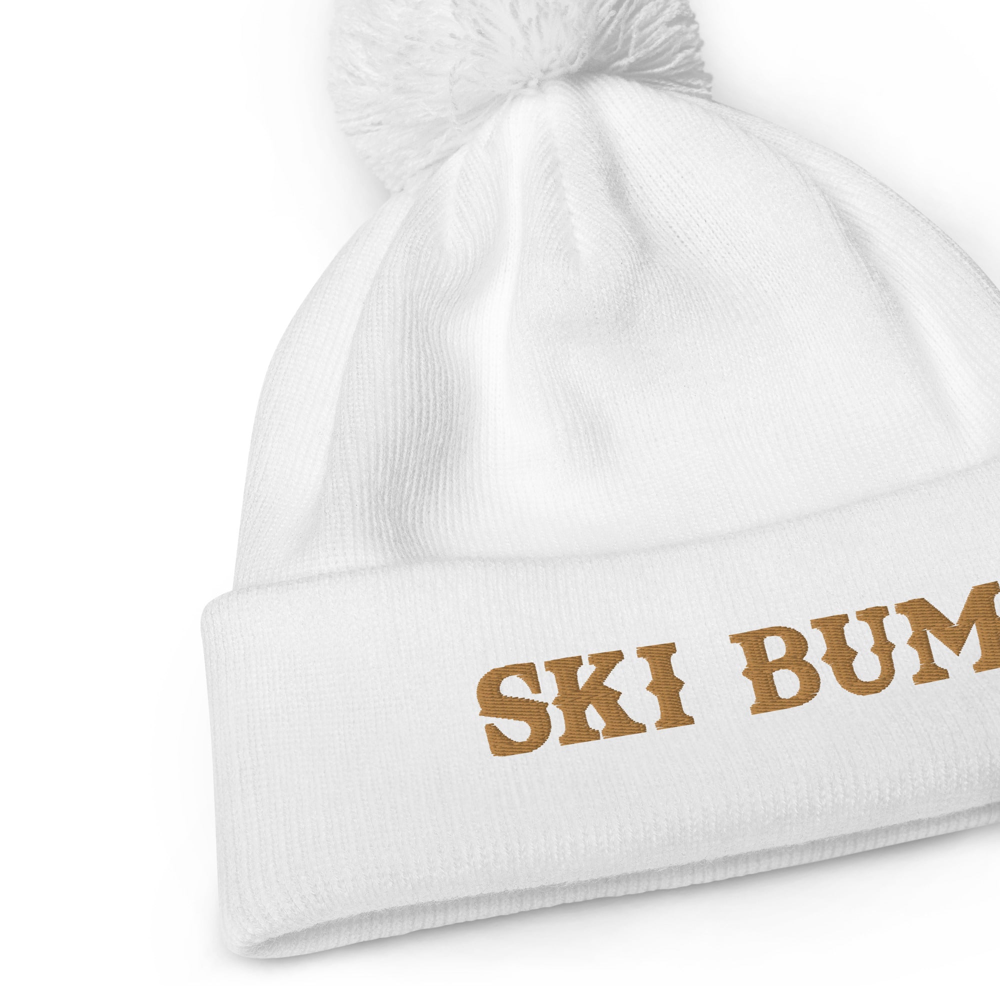 Bonnet à pompon Ski Bum Old Gold