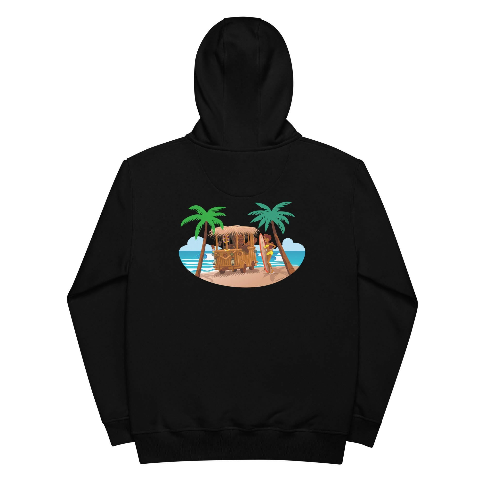 Premium eco hoodie Tiki Kombi (front & back)