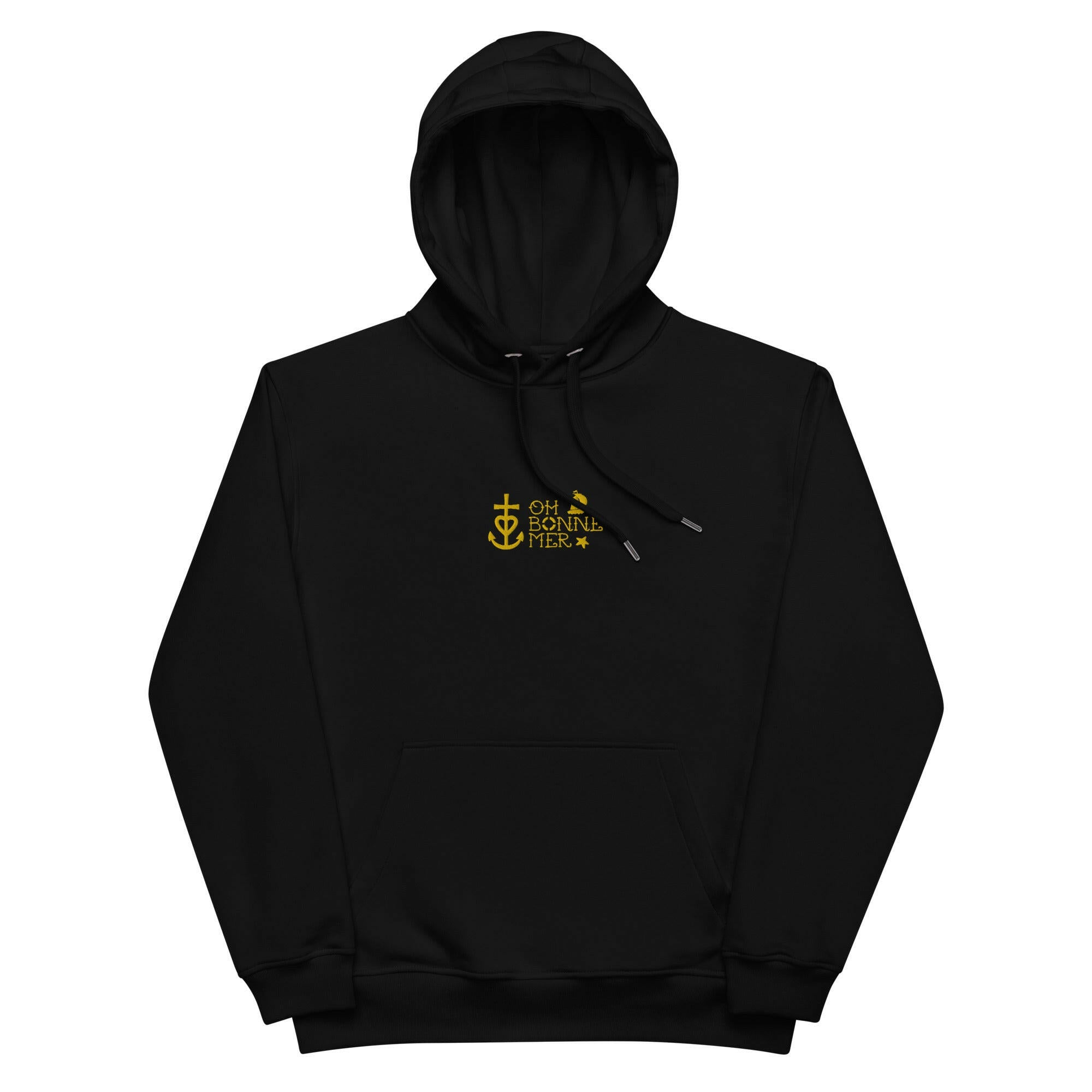 Premium eco hoodie Oh Bonne Mer 2 small embroided pattern on front