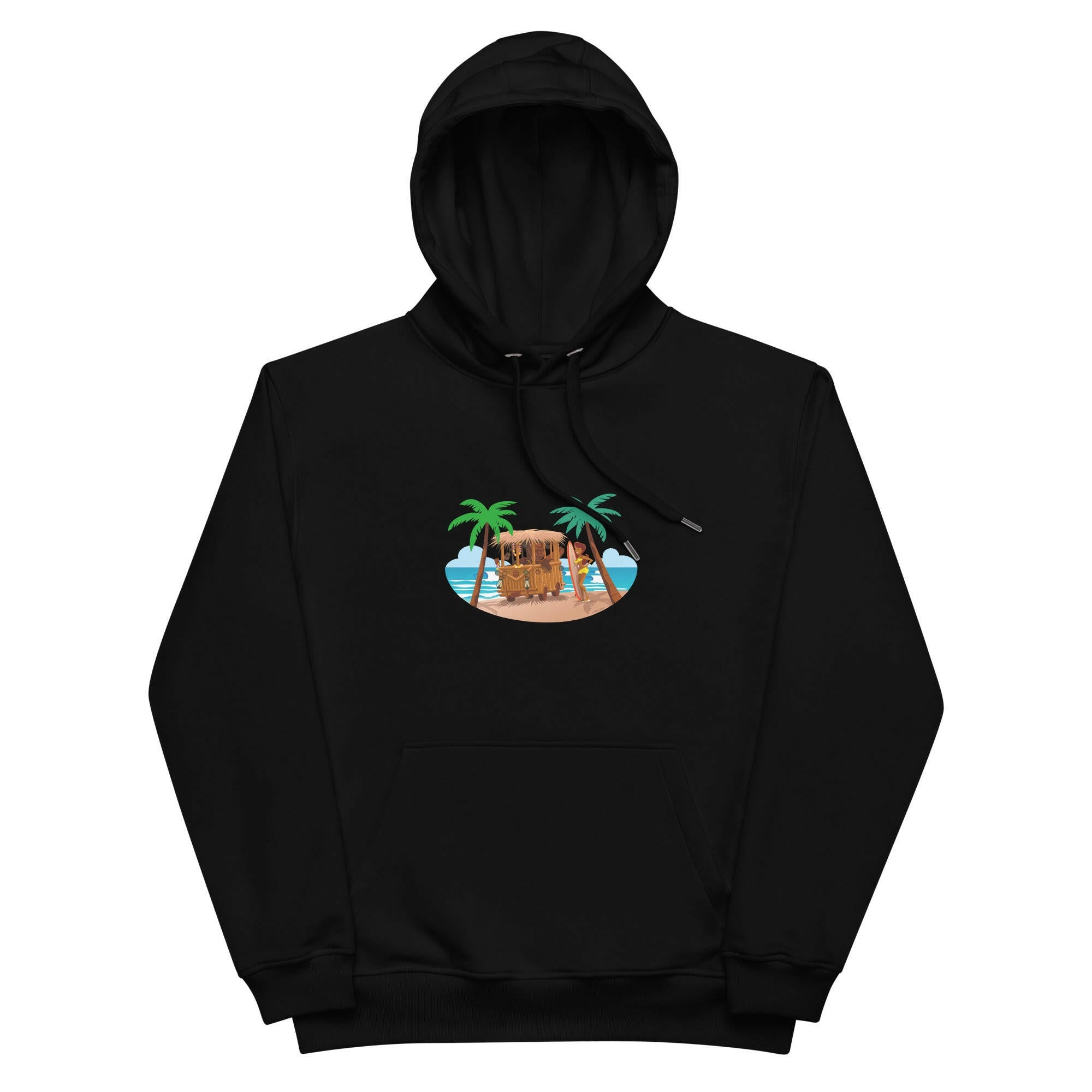 Premium eco hoodie Tiki Kombi (front & back)