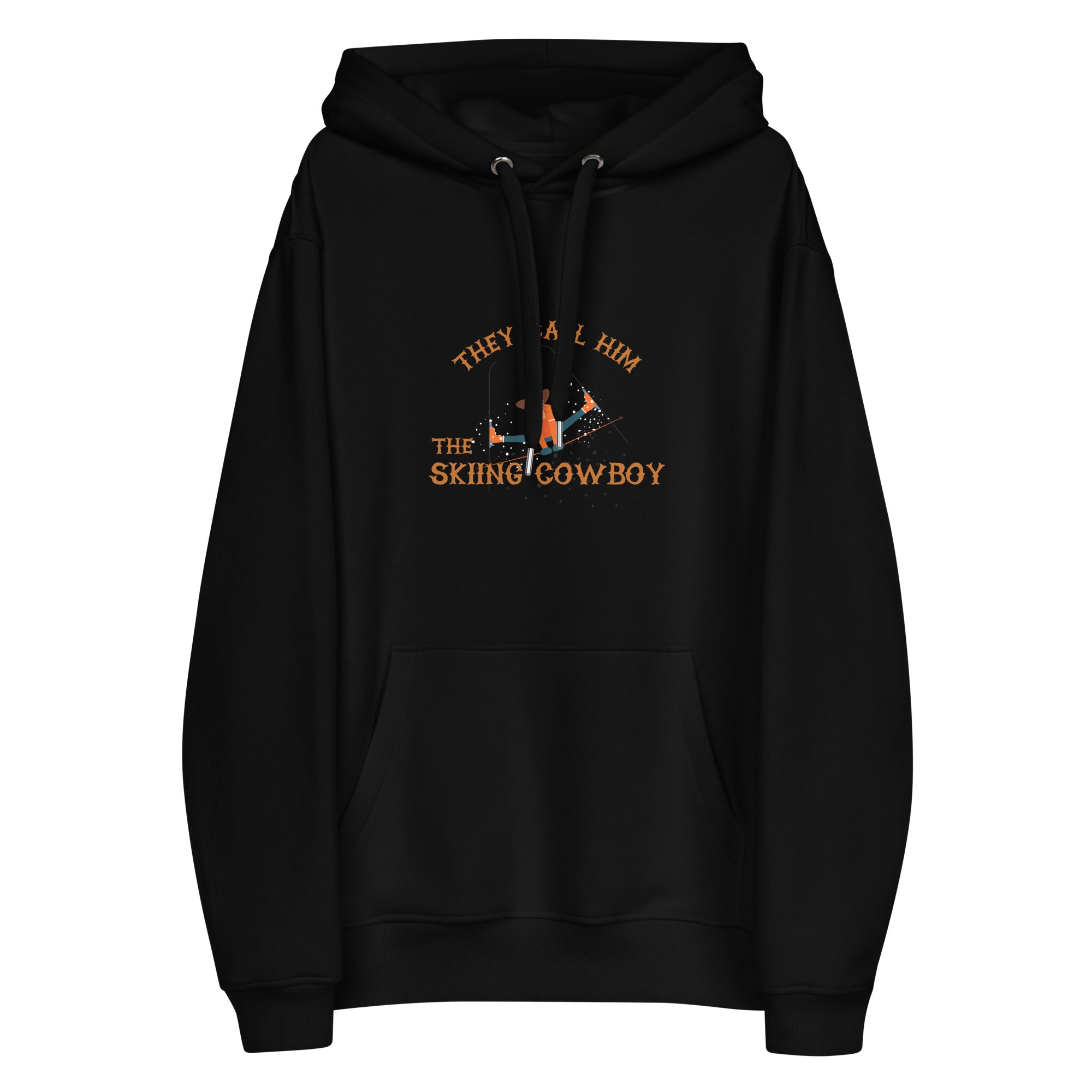 Premium eco hoodie The Skiing Cowboy