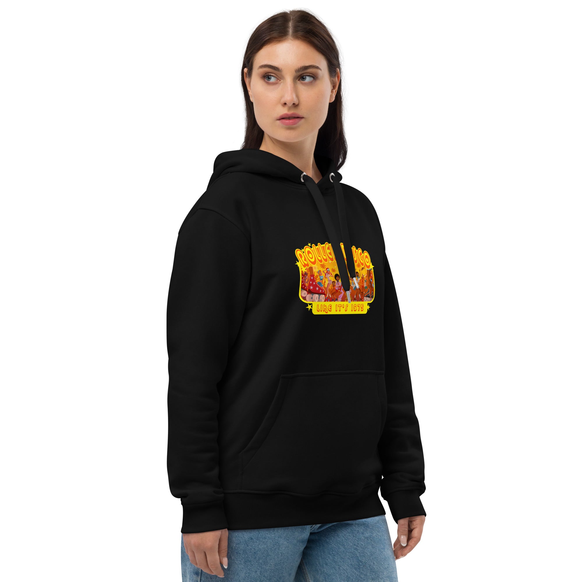 Premium eco hoodie Roller Disco 1975