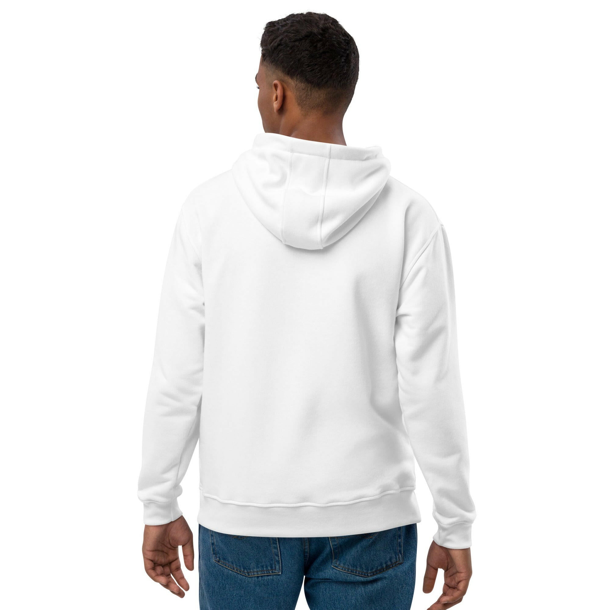 Premium eco hoodie Skier in a crevasse