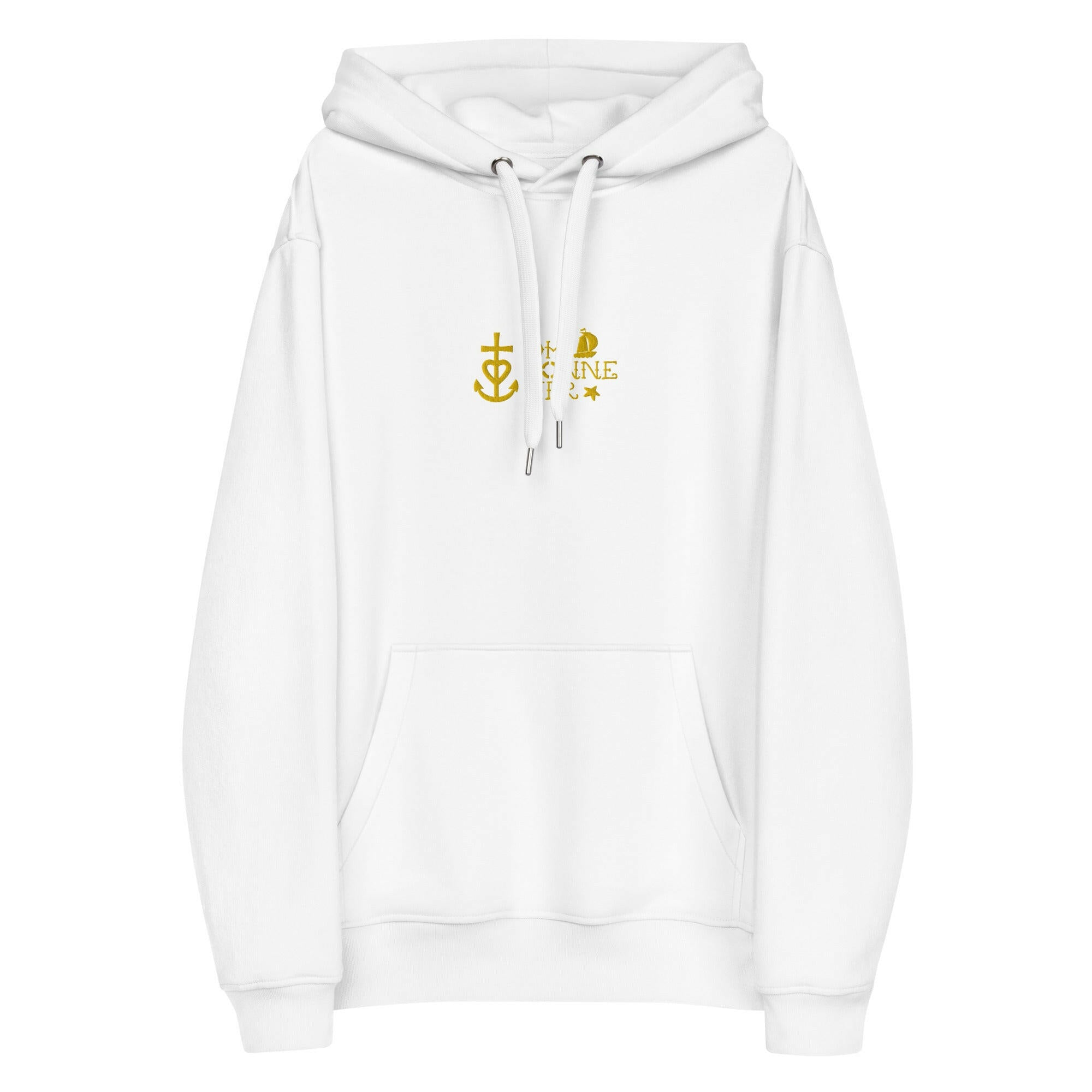 Premium eco hoodie Oh Bonne Mer 2 small embroided pattern on front