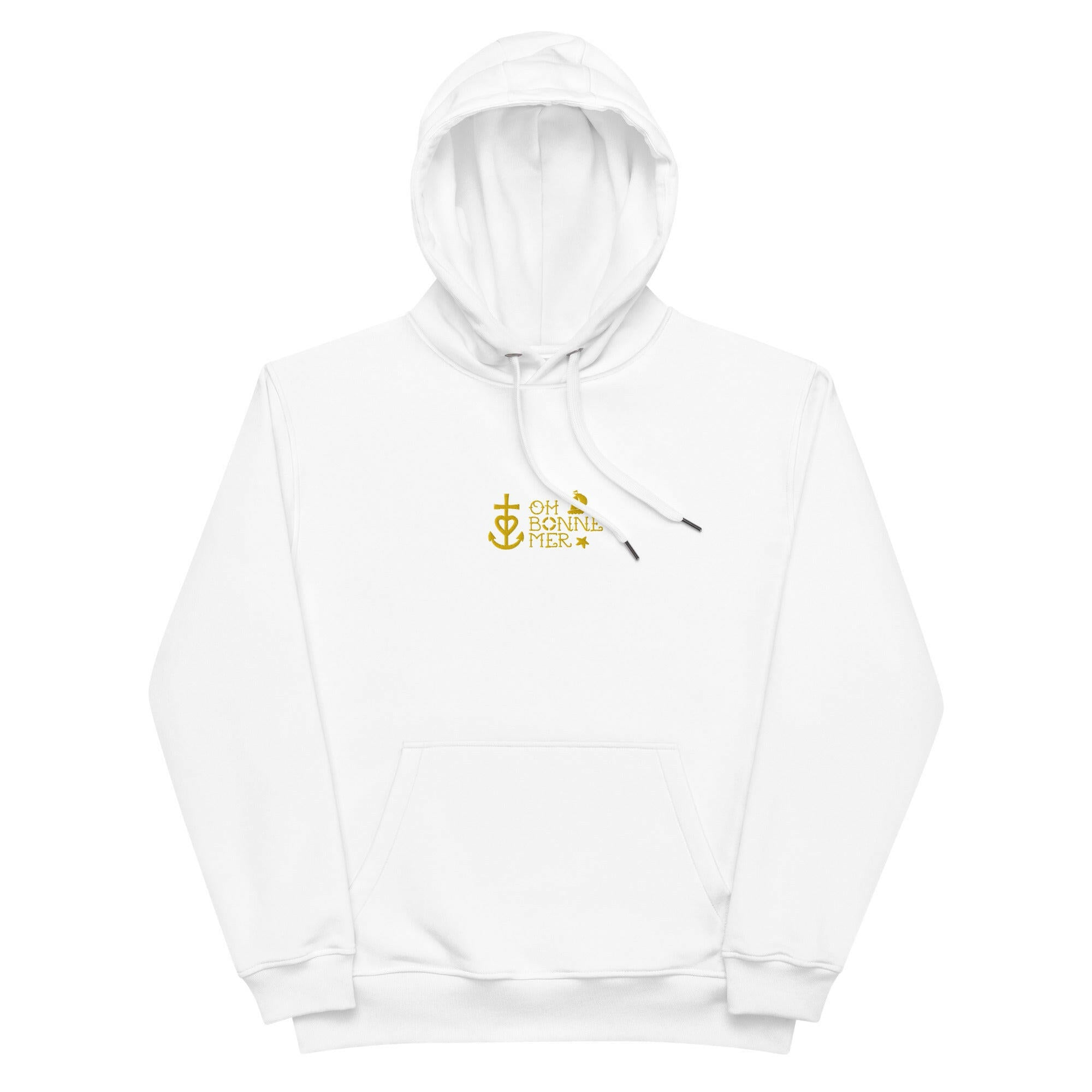 Premium eco hoodie Oh Bonne Mer 2 small embroided pattern on front