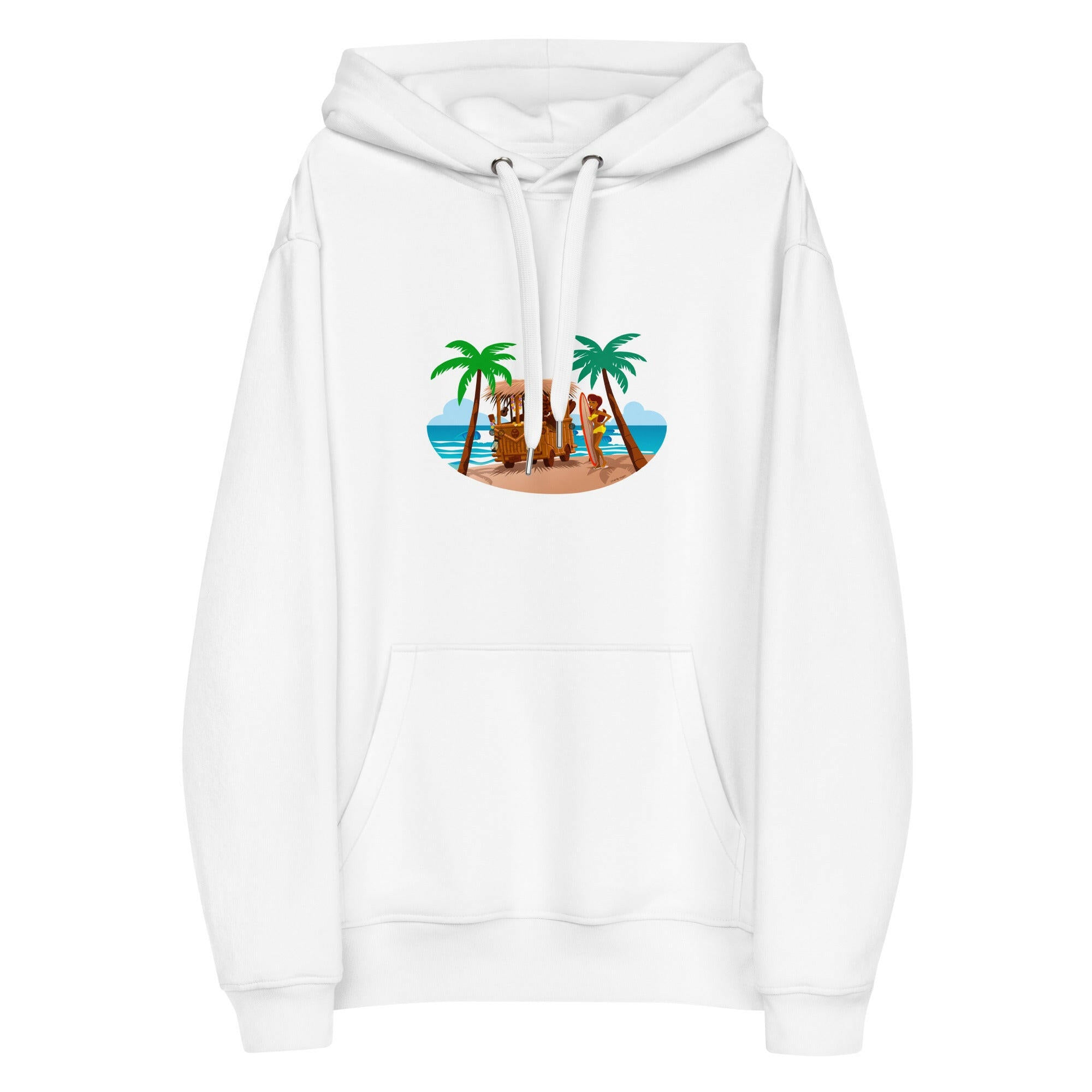 Premium eco hoodie Tiki Kombi (front & back)