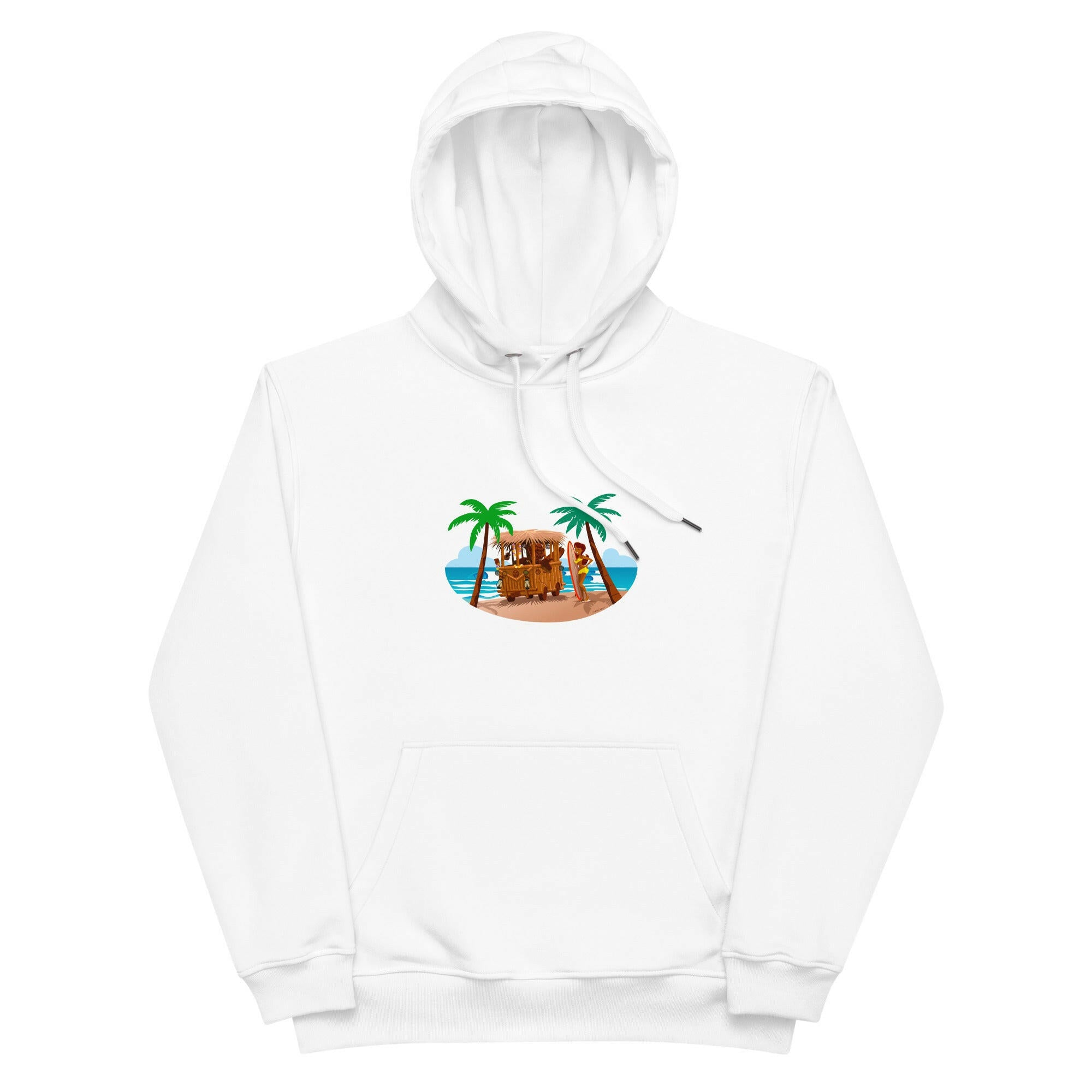 Premium eco hoodie Tiki Kombi (front & back)