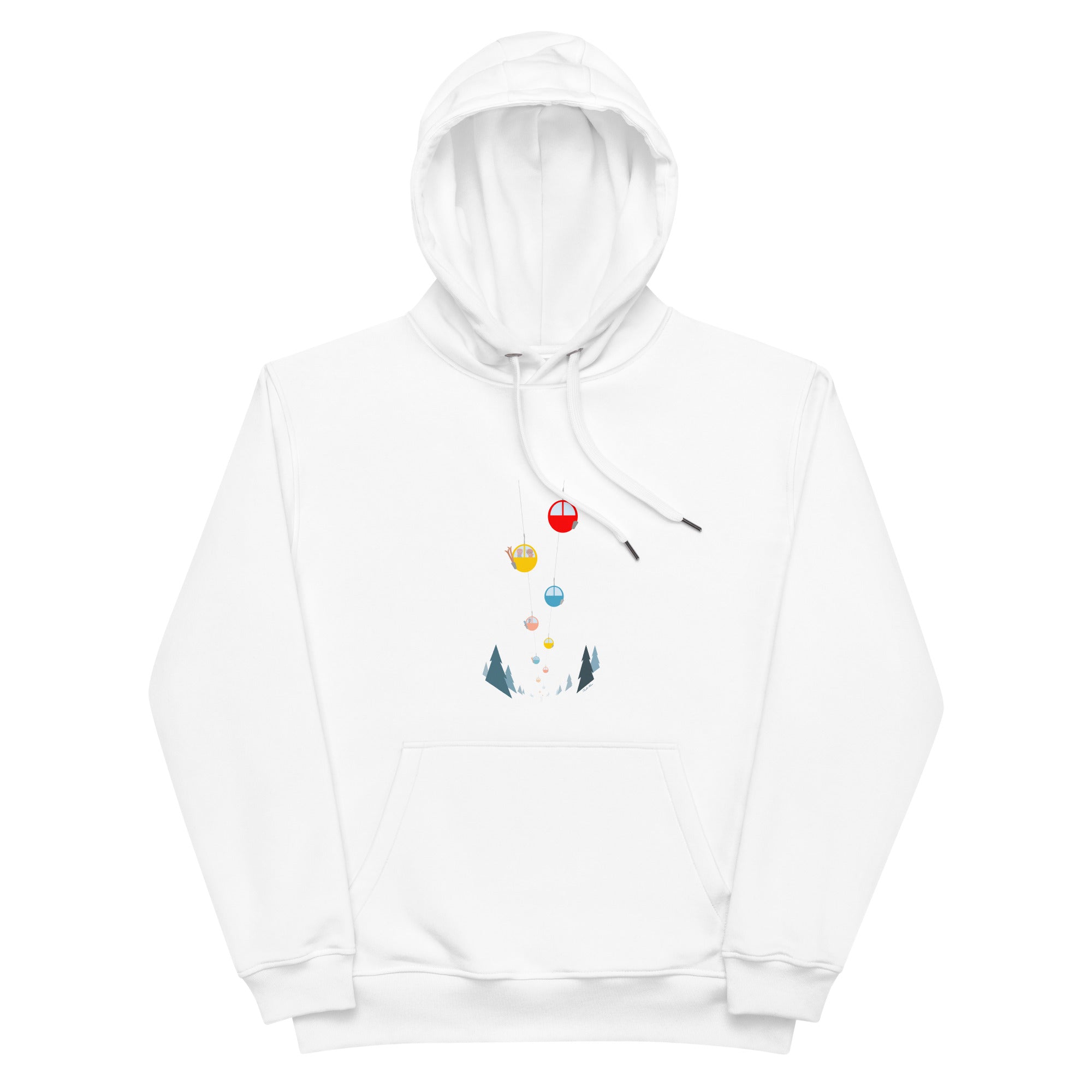 Premium eco hoodie Gondolas in the mist