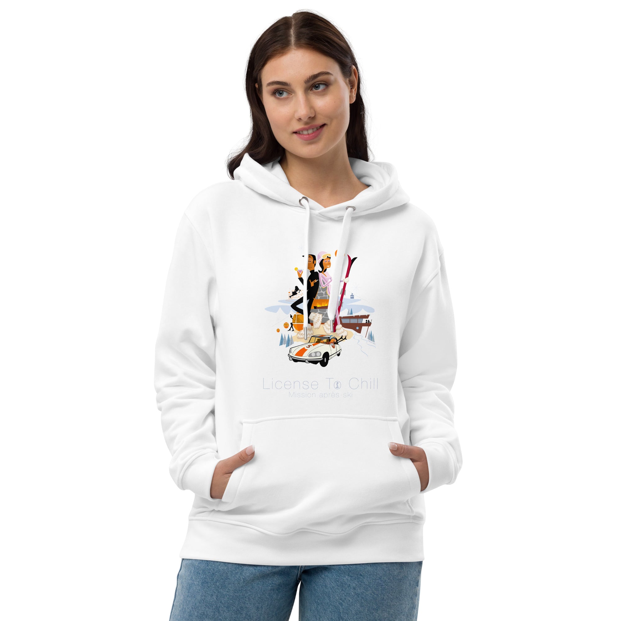 Premium eco hoodie License To Chill Mission Après-Ski