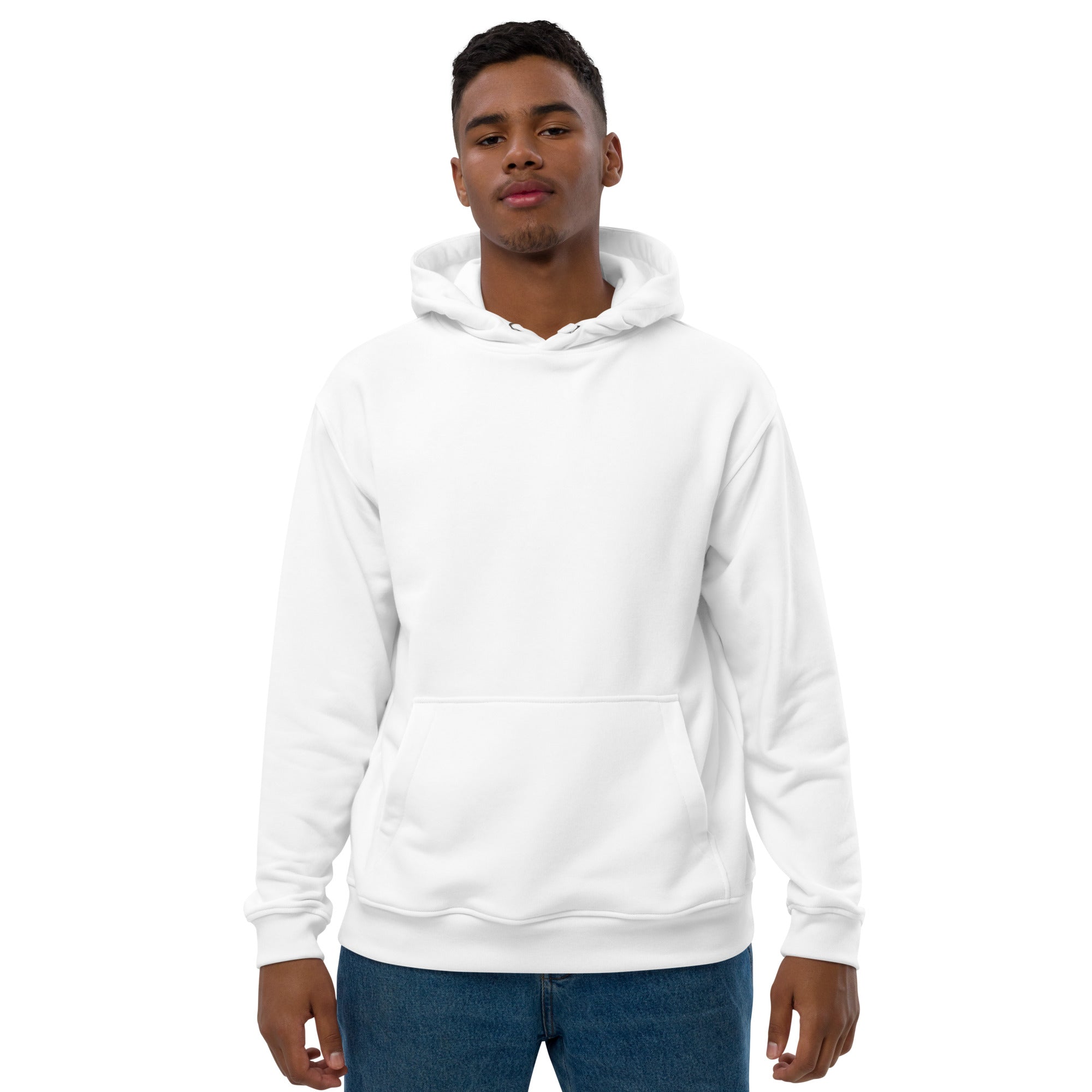 Premium eco hoodie Love Instructor First Lesson free (back)