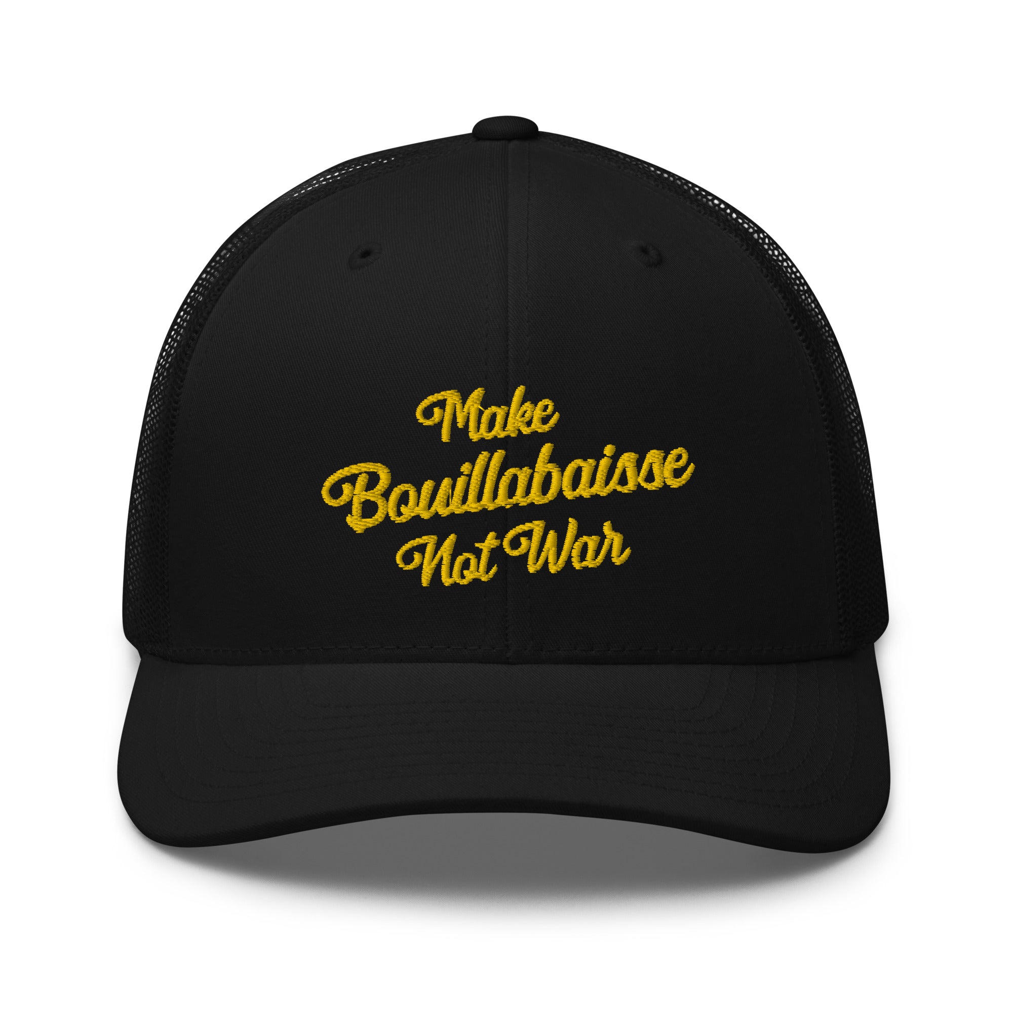 Casquette trucker rétro Make Bouillabaisse Not War