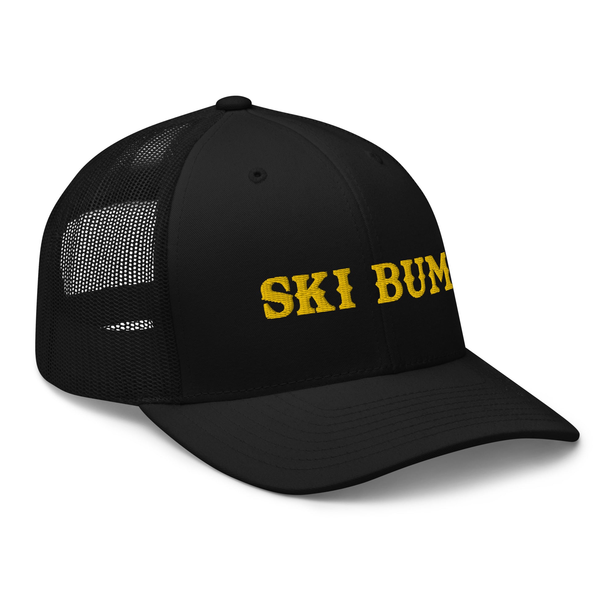 Casquette trucker rétro Ski Bum Gold