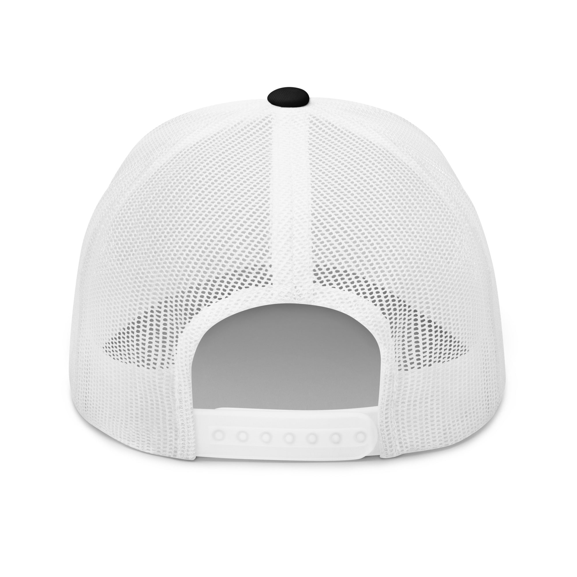 Two-Tone Retro Trucker Cap Ski Bum White