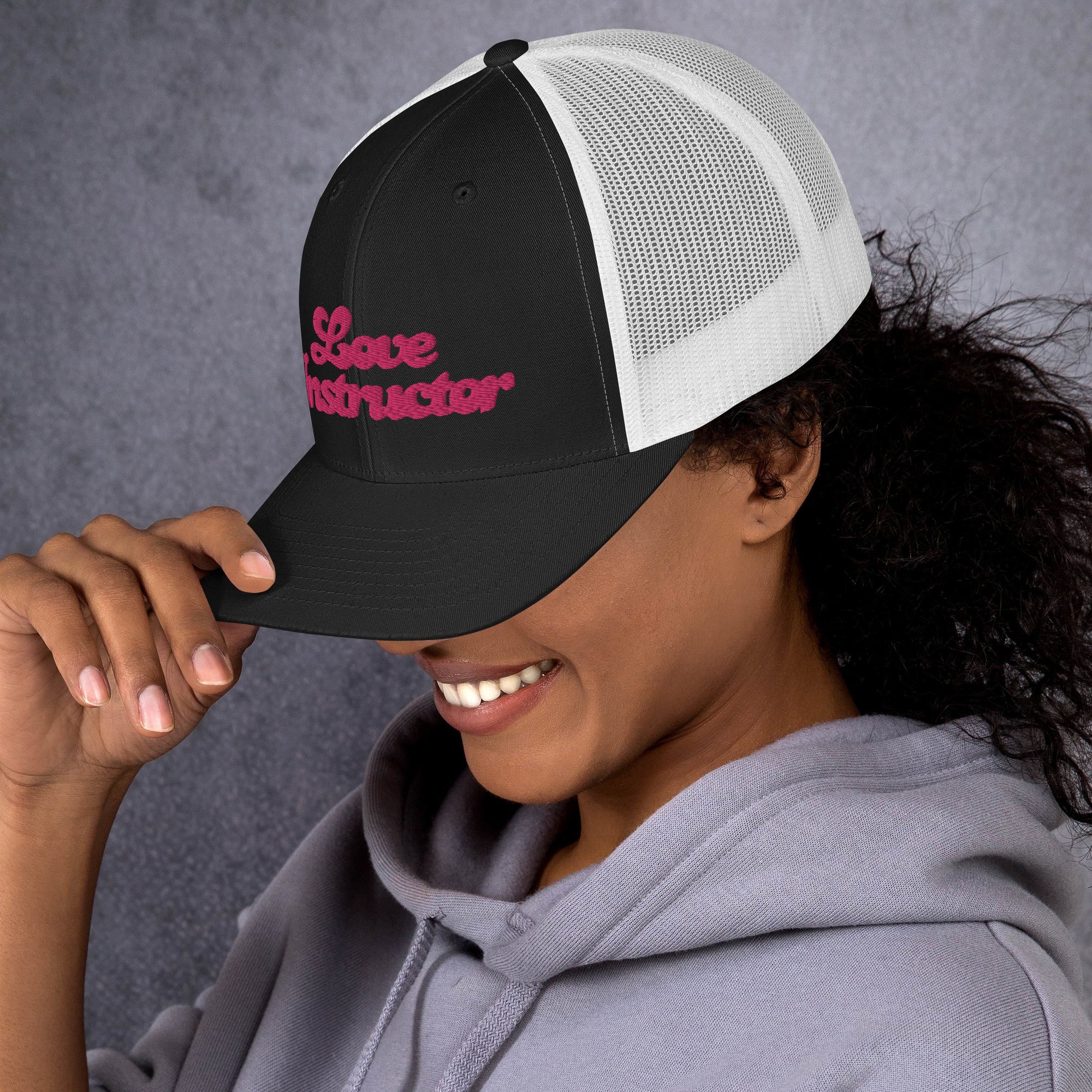 Two-Tone Retro Trucker Cap Love instructor